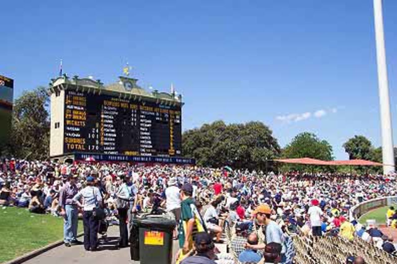 Barmy Army on the hill