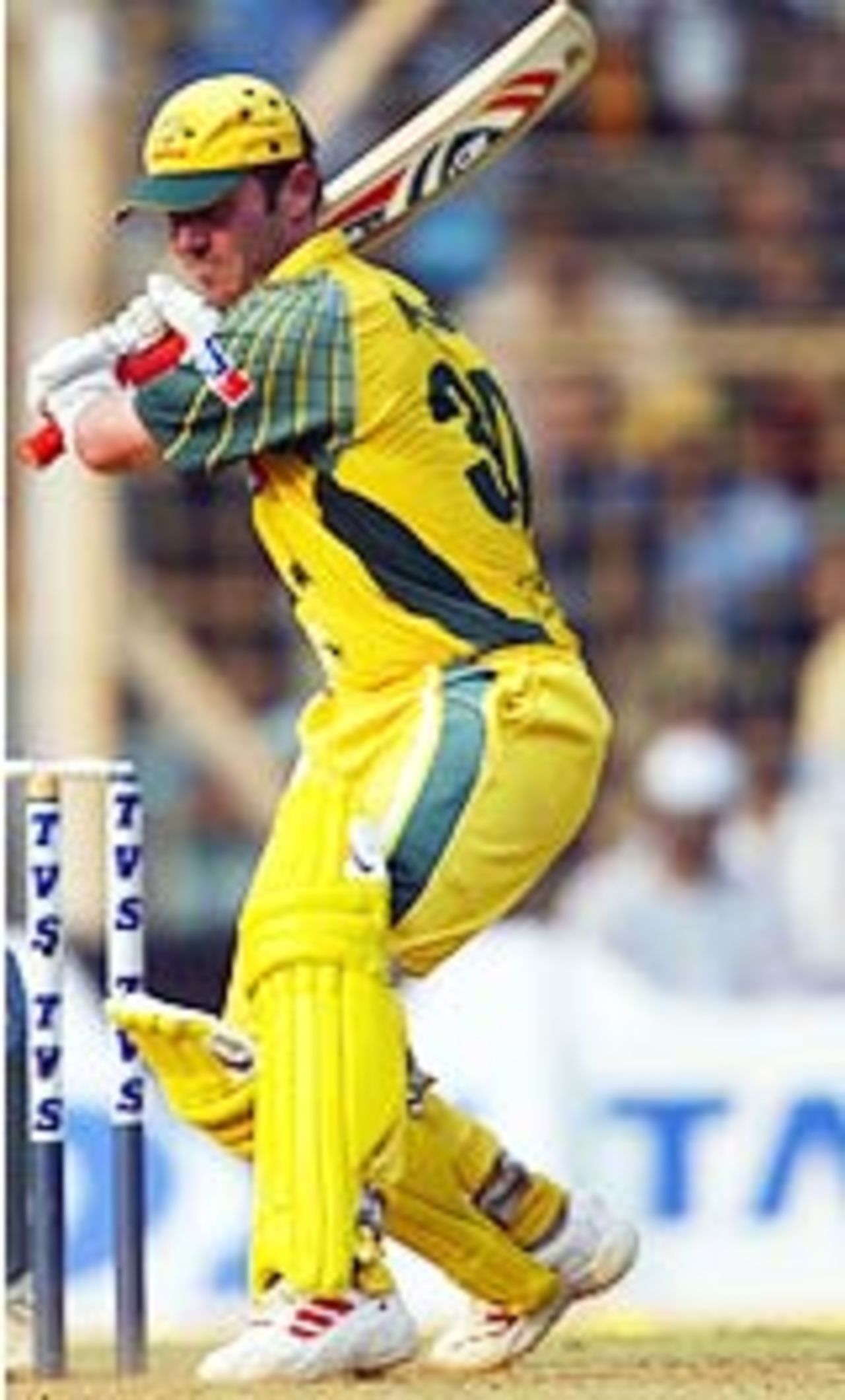 Damien Martyn on his way to a classy hundred, India v Australia, 4th ODI, TVS Cup, November 1, 2003