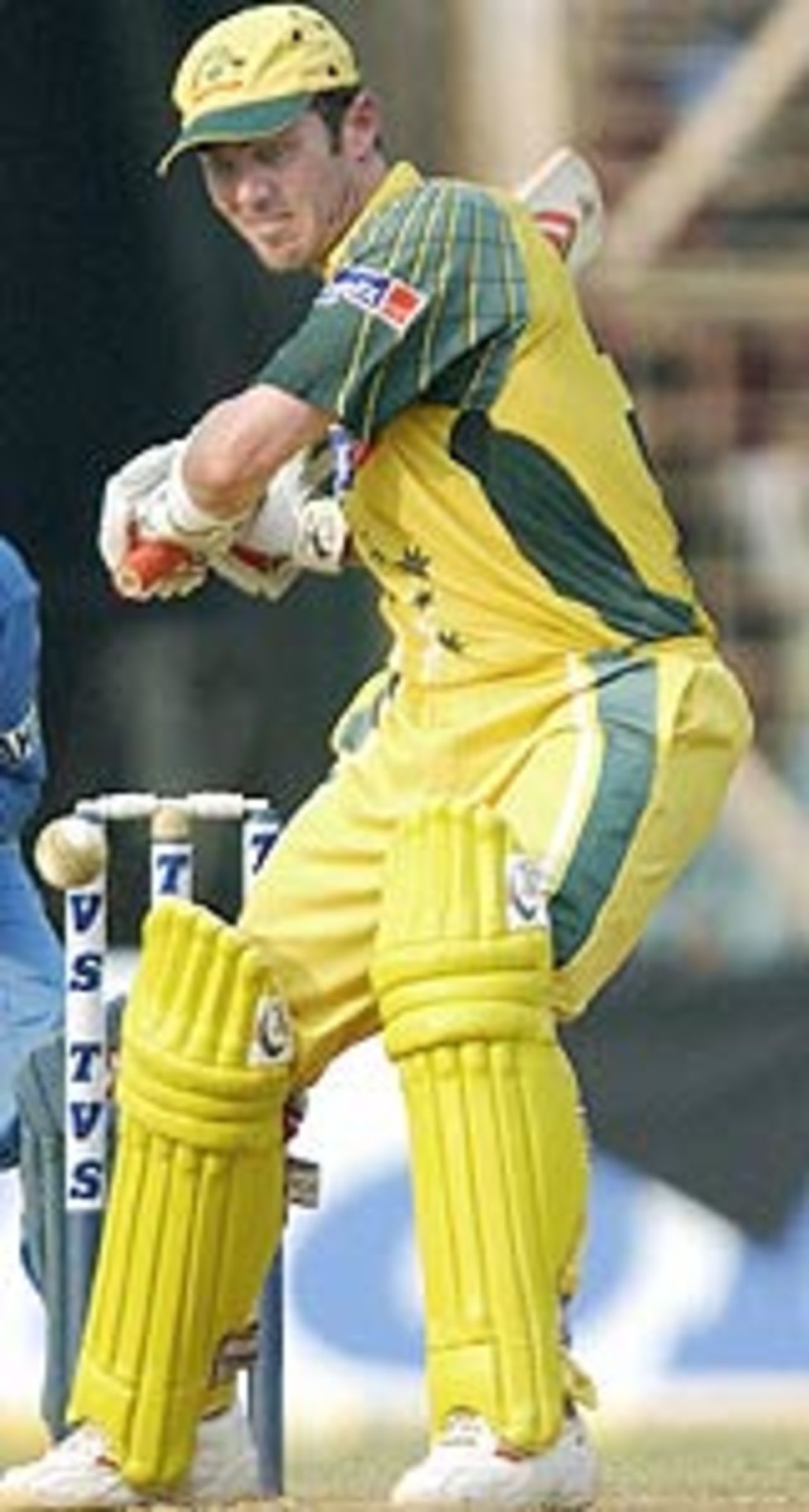 Damien Martin gave a perfect lesson in pacing an innings, India v Australia, 4th ODI, TVS Cup,Mumbai, 1st November, 2003