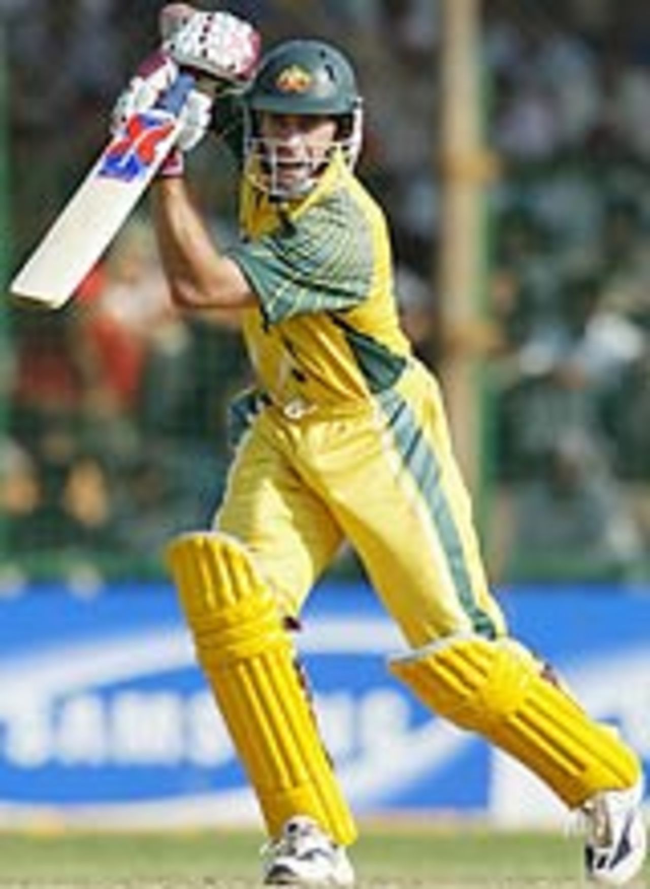 Michael Bevan strokes his way to a fluent 50, Australia v New Zealand, 5th ODI, TVS Cup, Pune, 3rd November, 2003