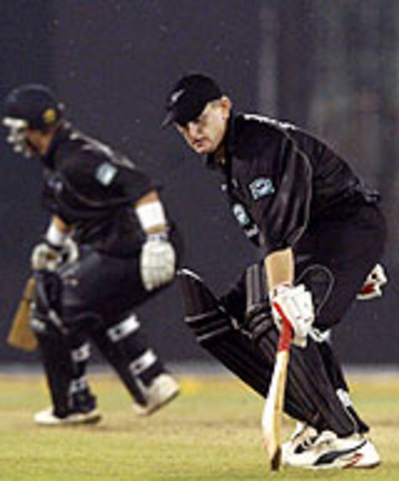 Scott Styris and Craig McMillan complete a run, India v New Zealand, Match 6, TVS Cup, November 6, 2003