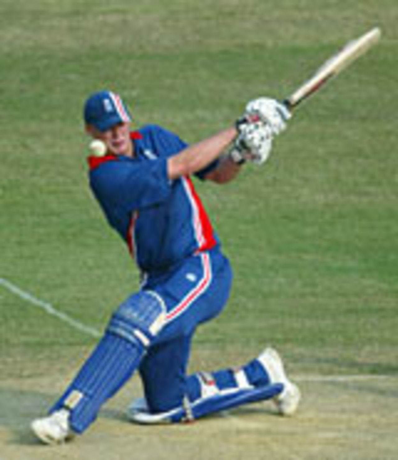Andrew Flintoff launches into one on his way to 55*, Bangladesh v England, 1st ODI, Chittagong, November 7, 2003
