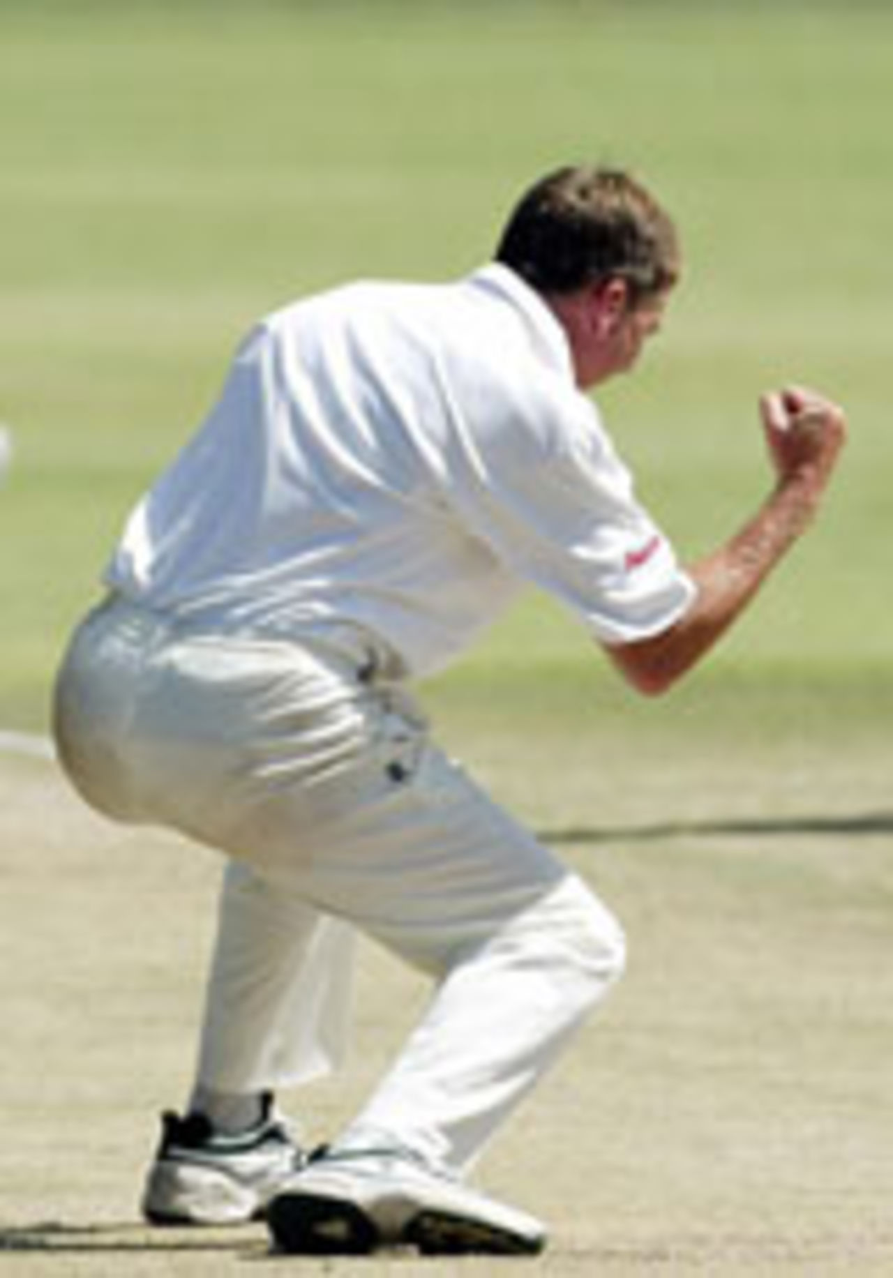 Ray Price celebrates a wicket, Zimbabwe v West Indies, 1st Test, Harare, November 8, 2003