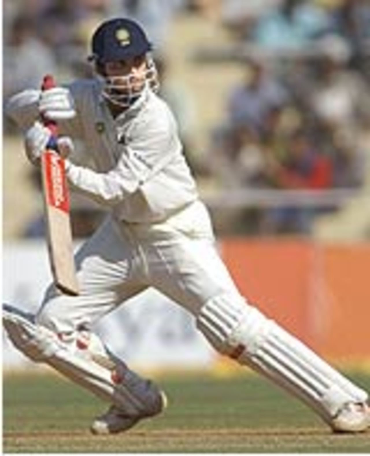Sourav Ganguly on his way to a fine century, India v New Zealand, 1st test, Ahmedabad, Octover 11th, 2003