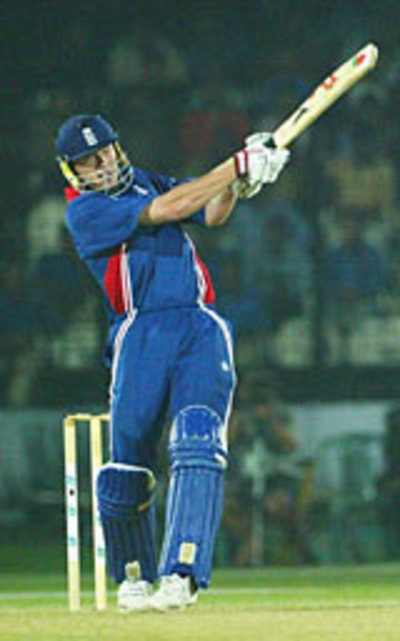Andrew Flintoff launches a massive six, Bangladesh v England, 2nd ODI, Dhaka, November 10, 2003