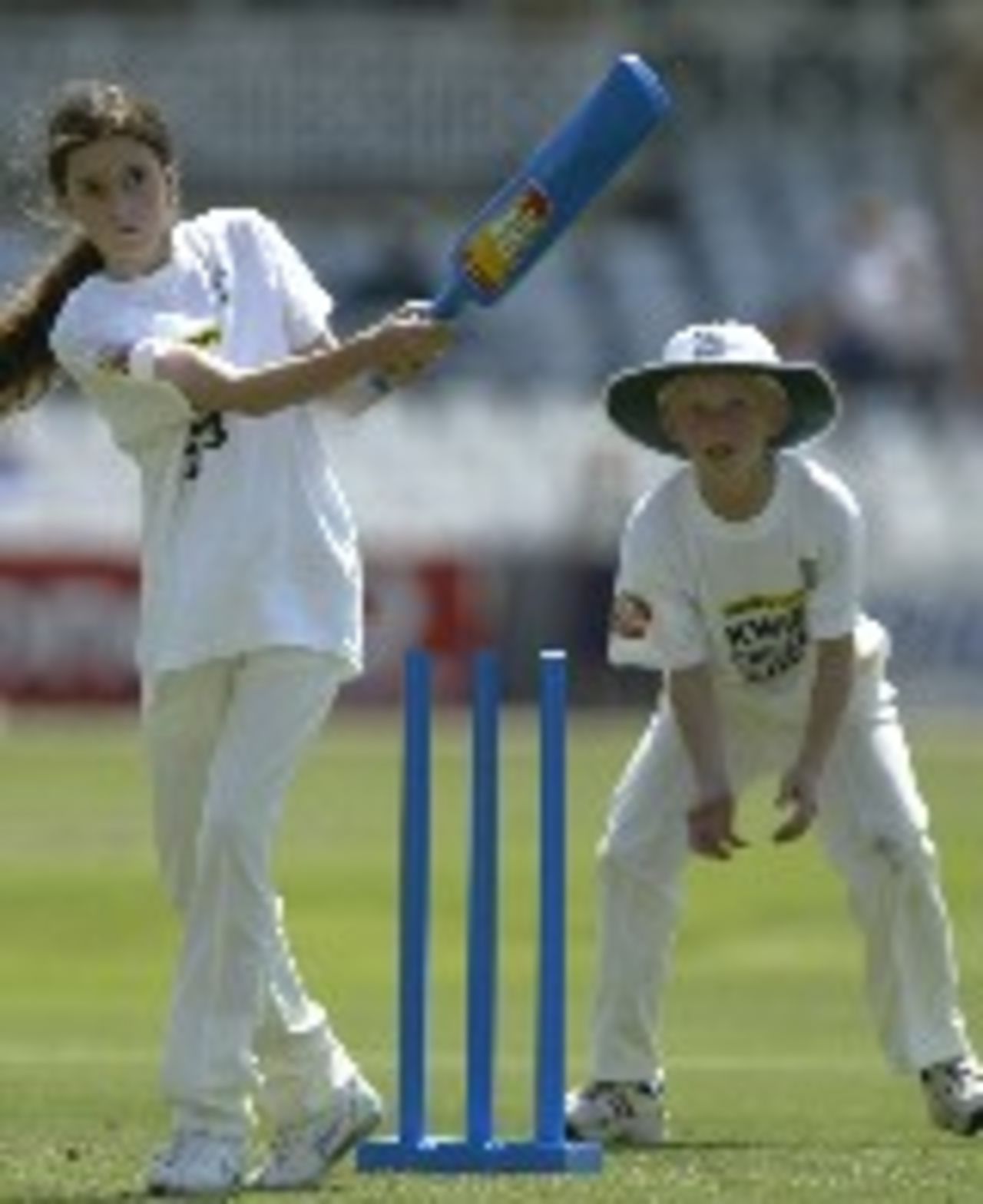 Kwik Cricket action: children enjoying the fun game