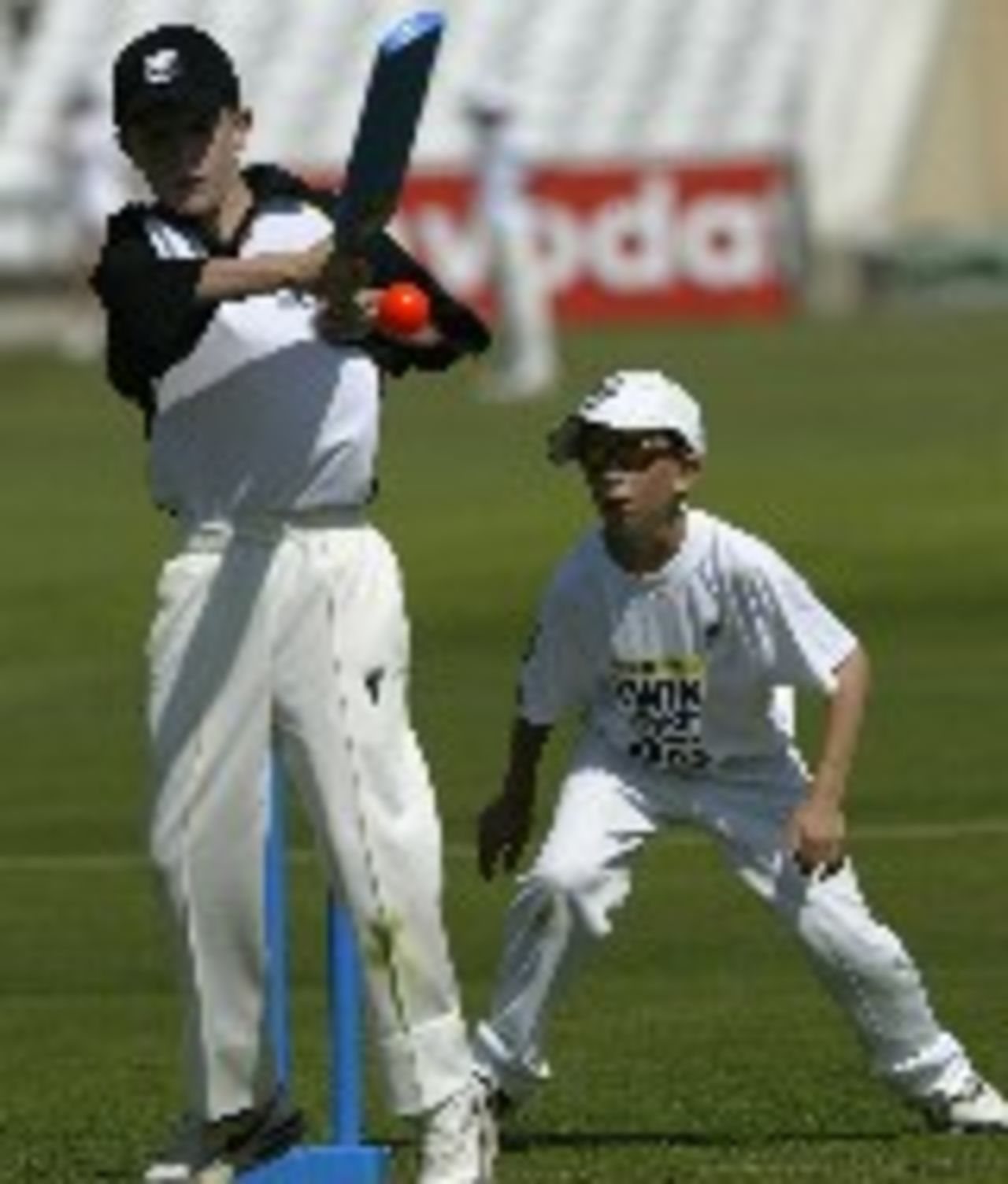 Children enjoying a game of Kwik Cricket