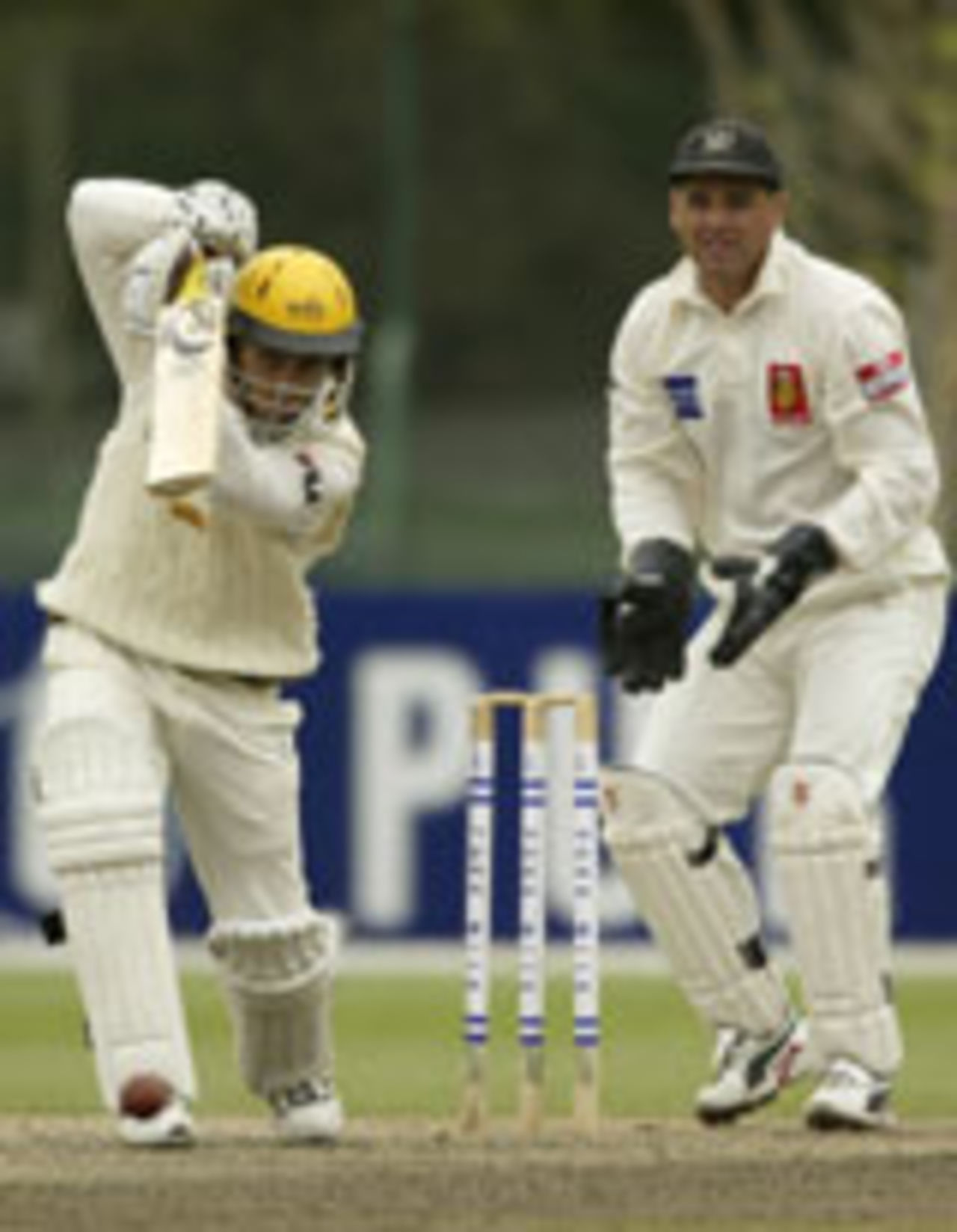 Justin Langer driving, Victoria v Western Australia, November 22, 2003