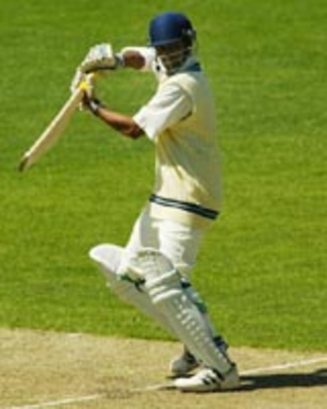 Sadagoppan Ramesh glides the ball, Victoria v Indians, Melbourne Cricket Ground, November 25, 2003