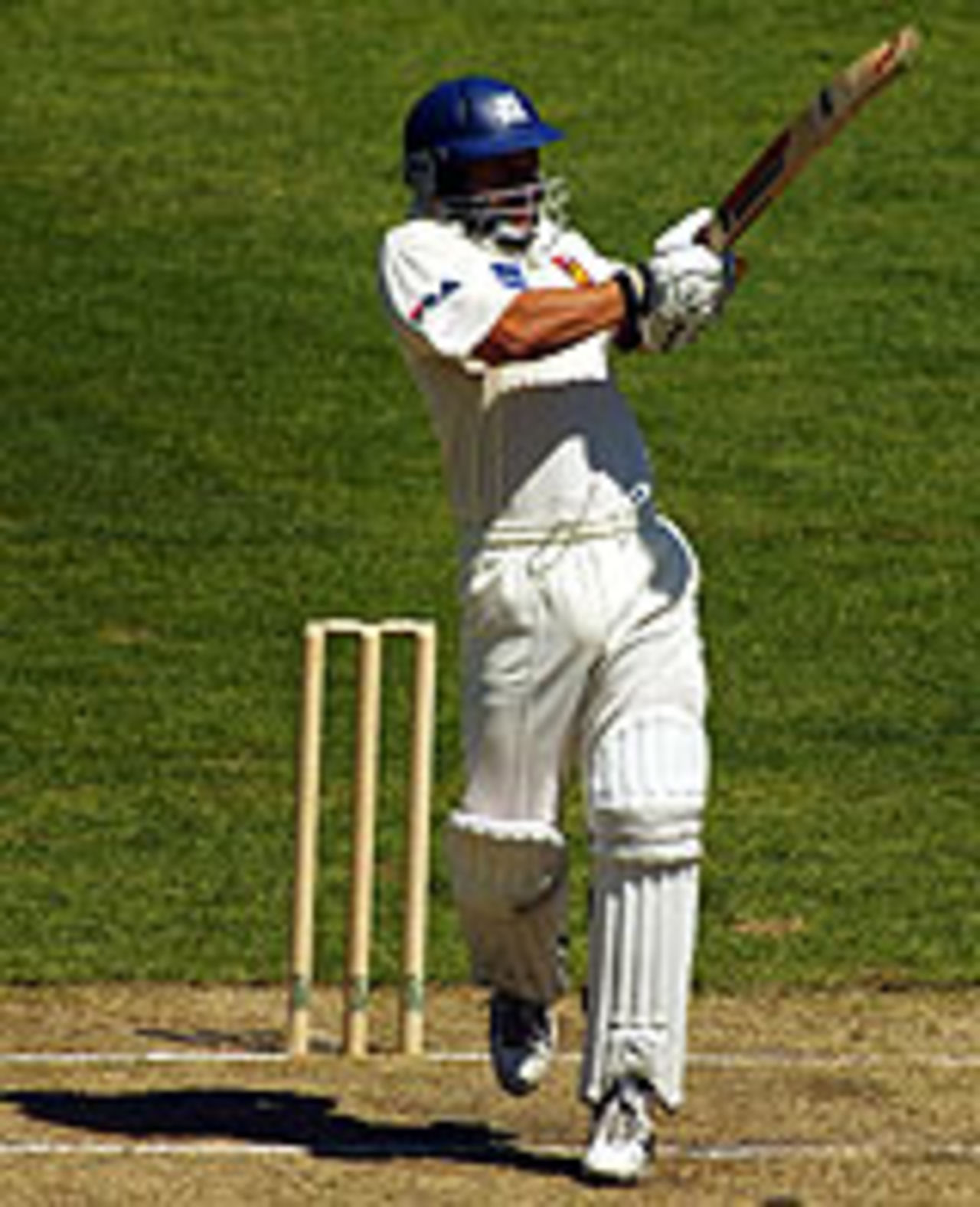 Brad Hodge pulls on his way to a century, Victoria v Indians, October 29, 2003, Melbourne.