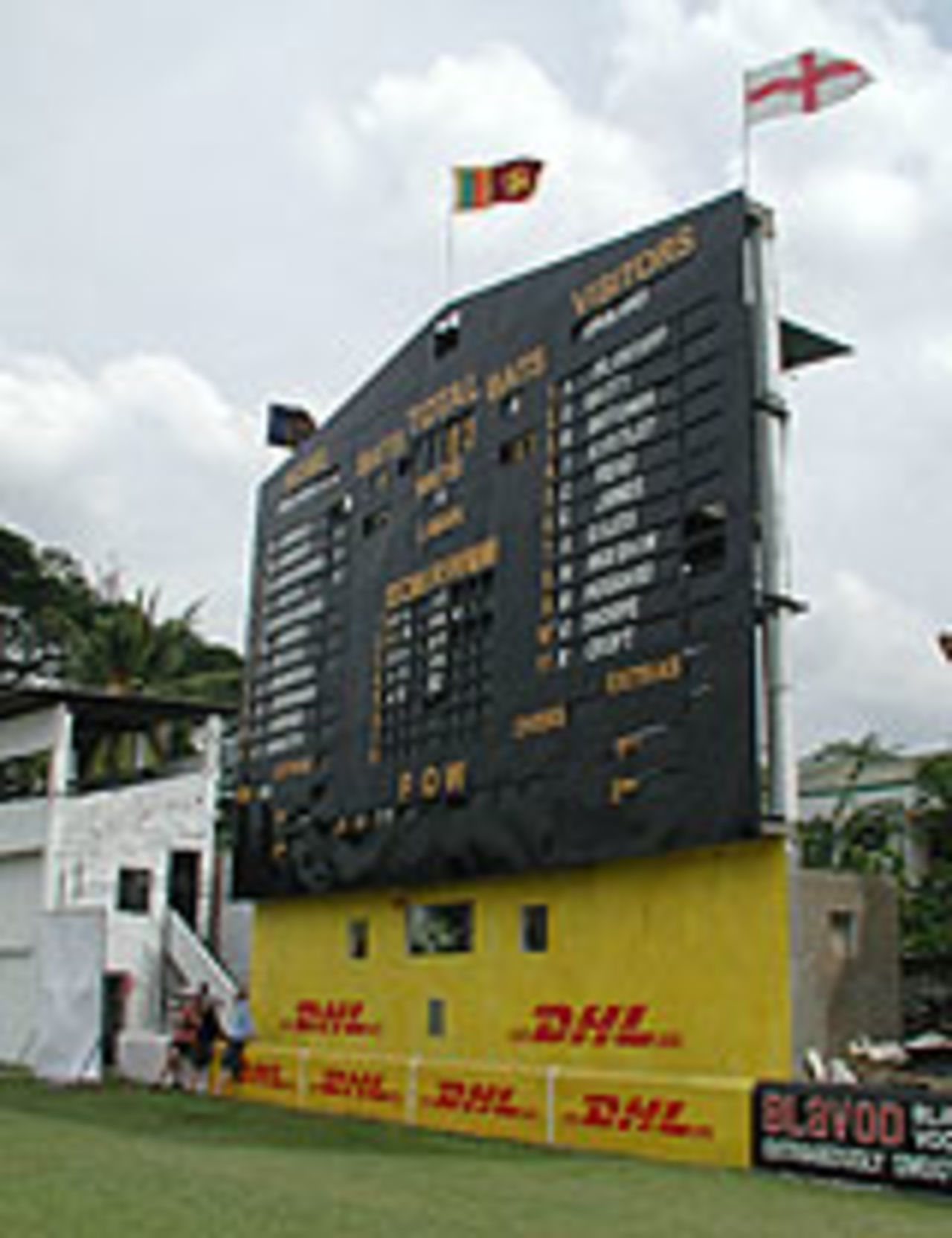 The newly unveiled scoreboard at Colombo Cricket Club 26 Nov 2003