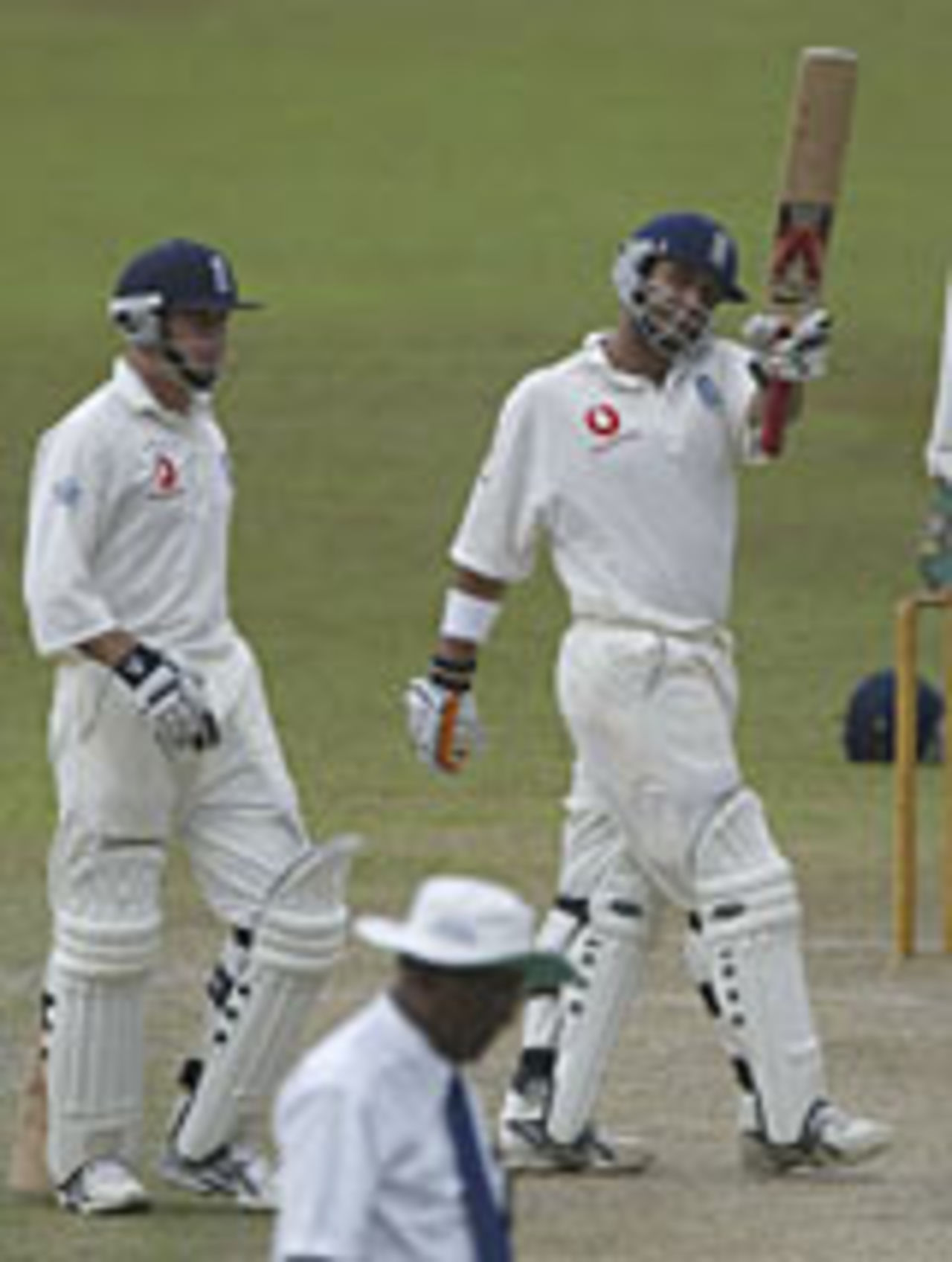 Mark Butcher reaches his hundred, Sri Lanka Cricket President's XI v England, Colombo, November 27, 2003