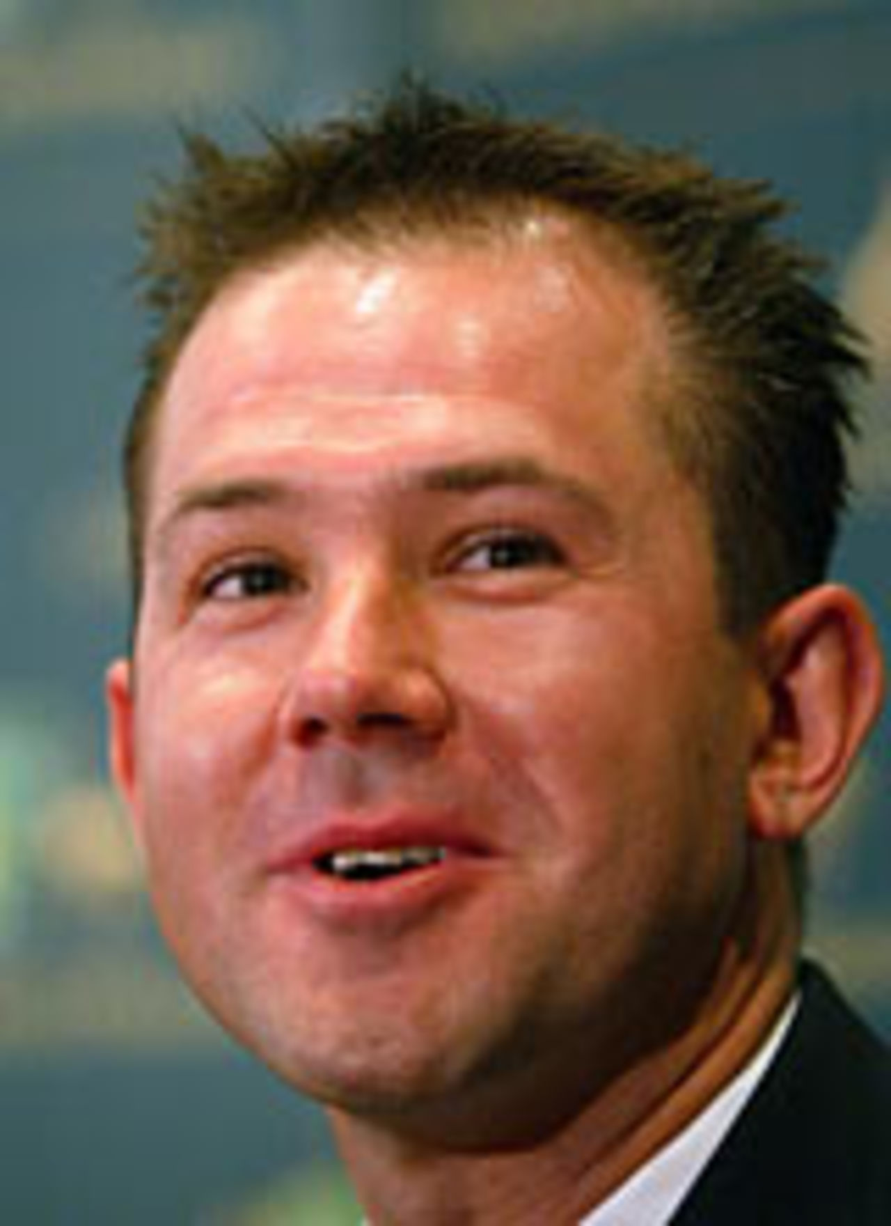 Ricky Ponting faces the media after being named as Australia's new Test captain, Melbourne, November 28, 2003
