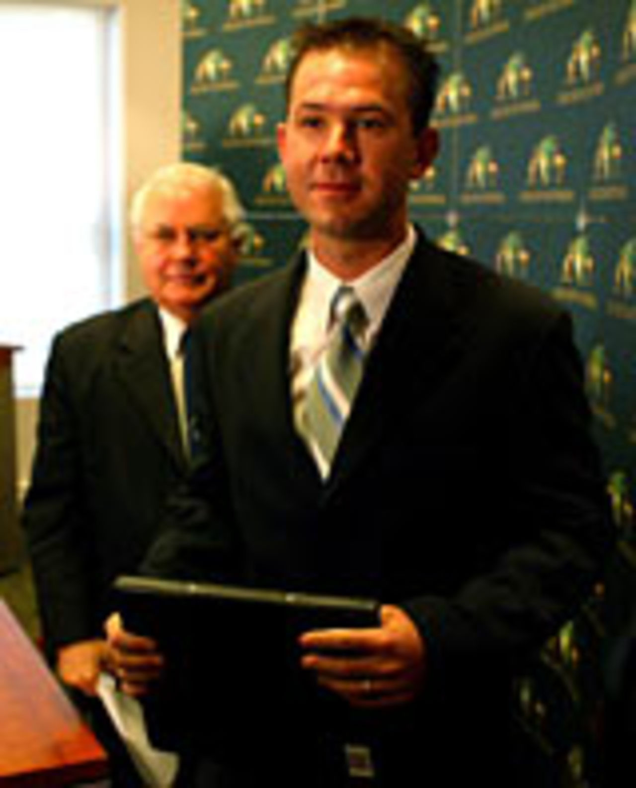 Ricky Ponting faces the media after being named as Australia's new Test captain, Melbourne, November 28, 2003