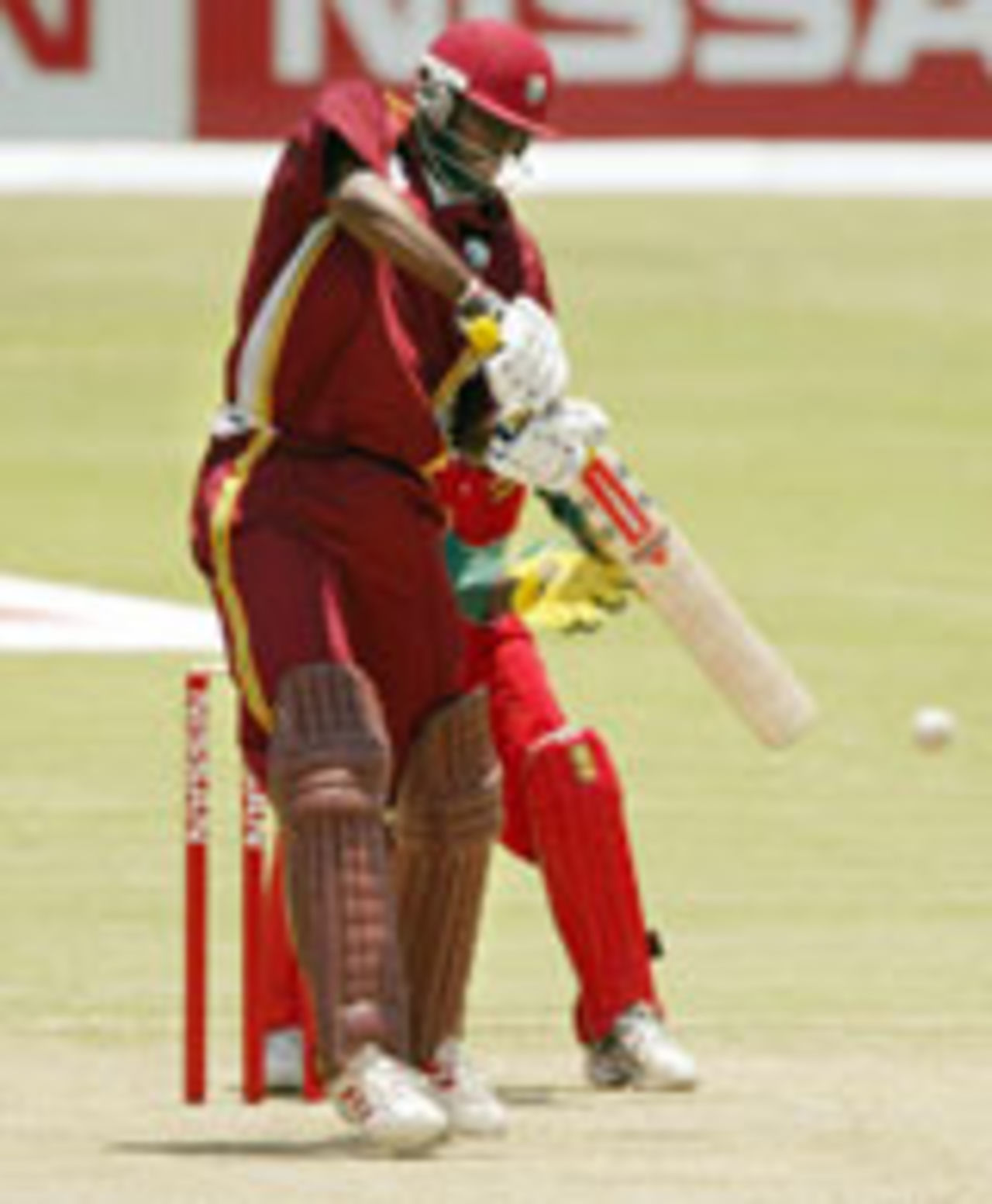 Chris Gayle batting, Zimbabwe v West Indies, 1st ODI, November 22, 2003
