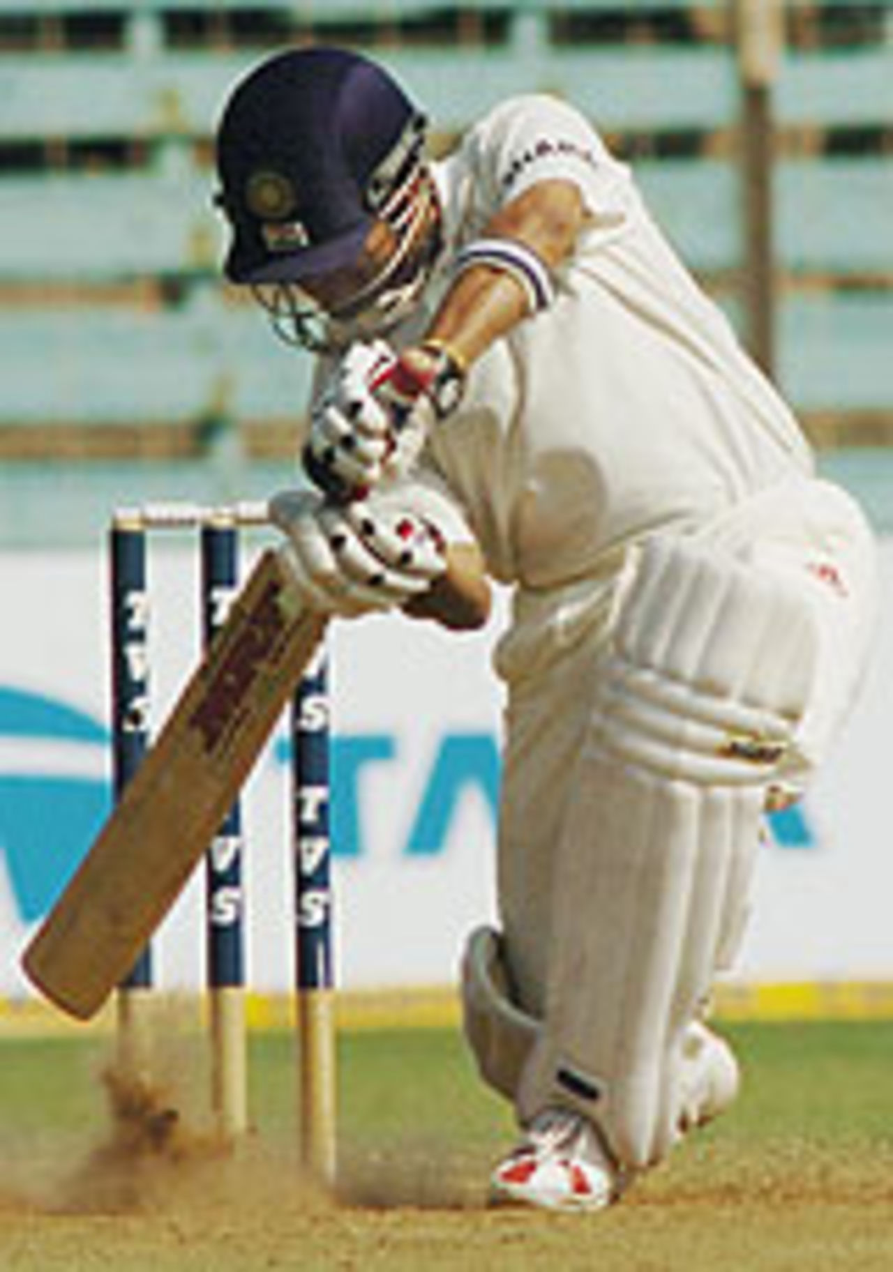 Sachin Tendulkar in action, India v Australia, 4th Test, Mumbai, 3rd day, November 5, 2004