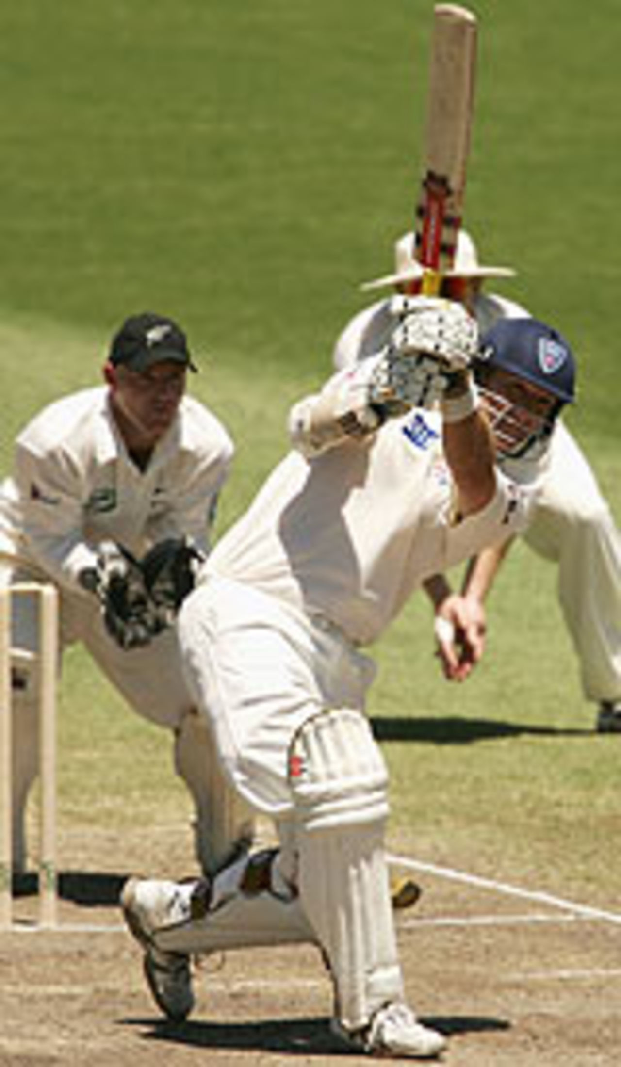 Phil Jaques hits one to leg, New south Wales v New Zealanders, 4th day, November 14th, 2004