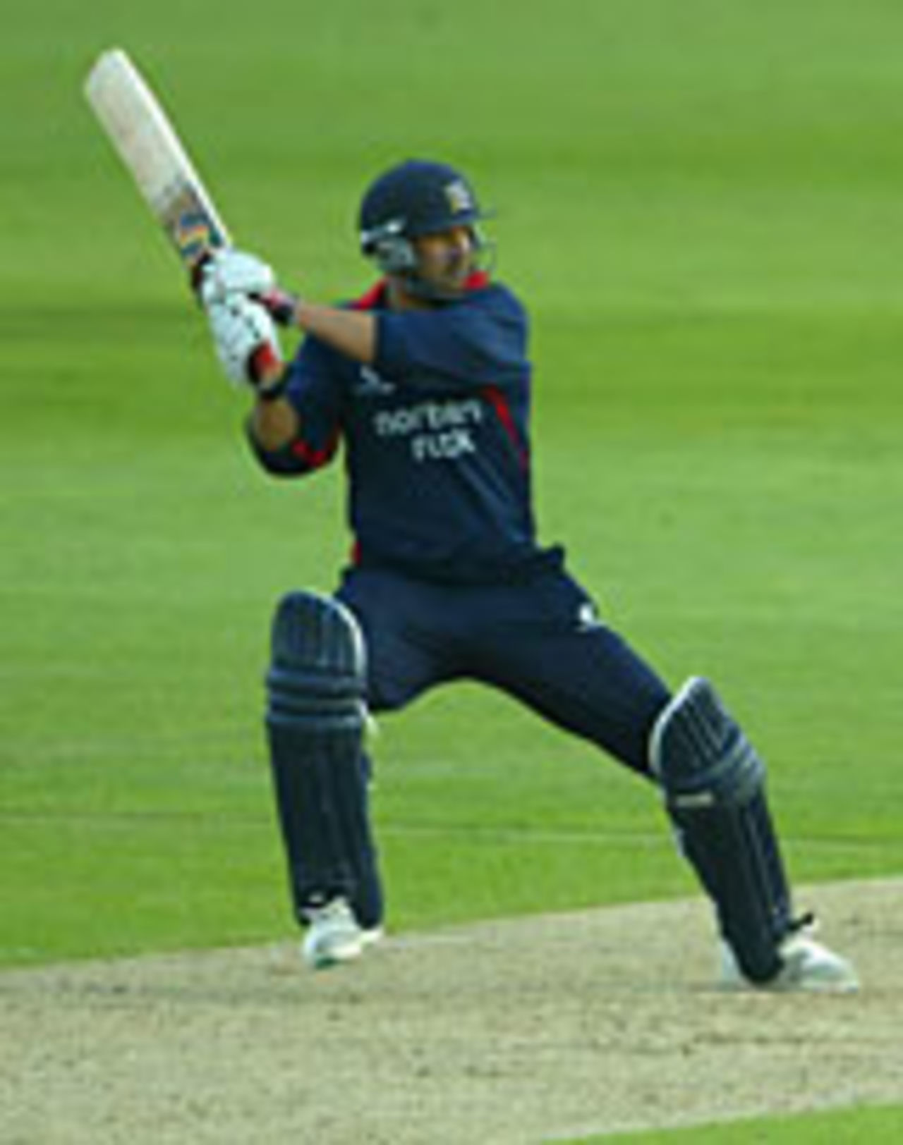 Paul Weekes hits out for Middlesex against Hampshire in a Twenty20 match at the Rose Bowl, July 13 2004