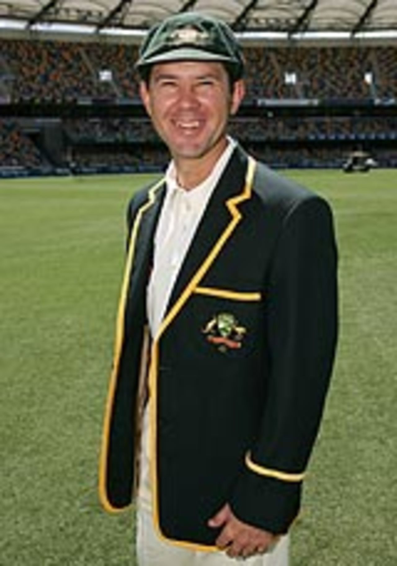 Ricky Ponting in his new blazer