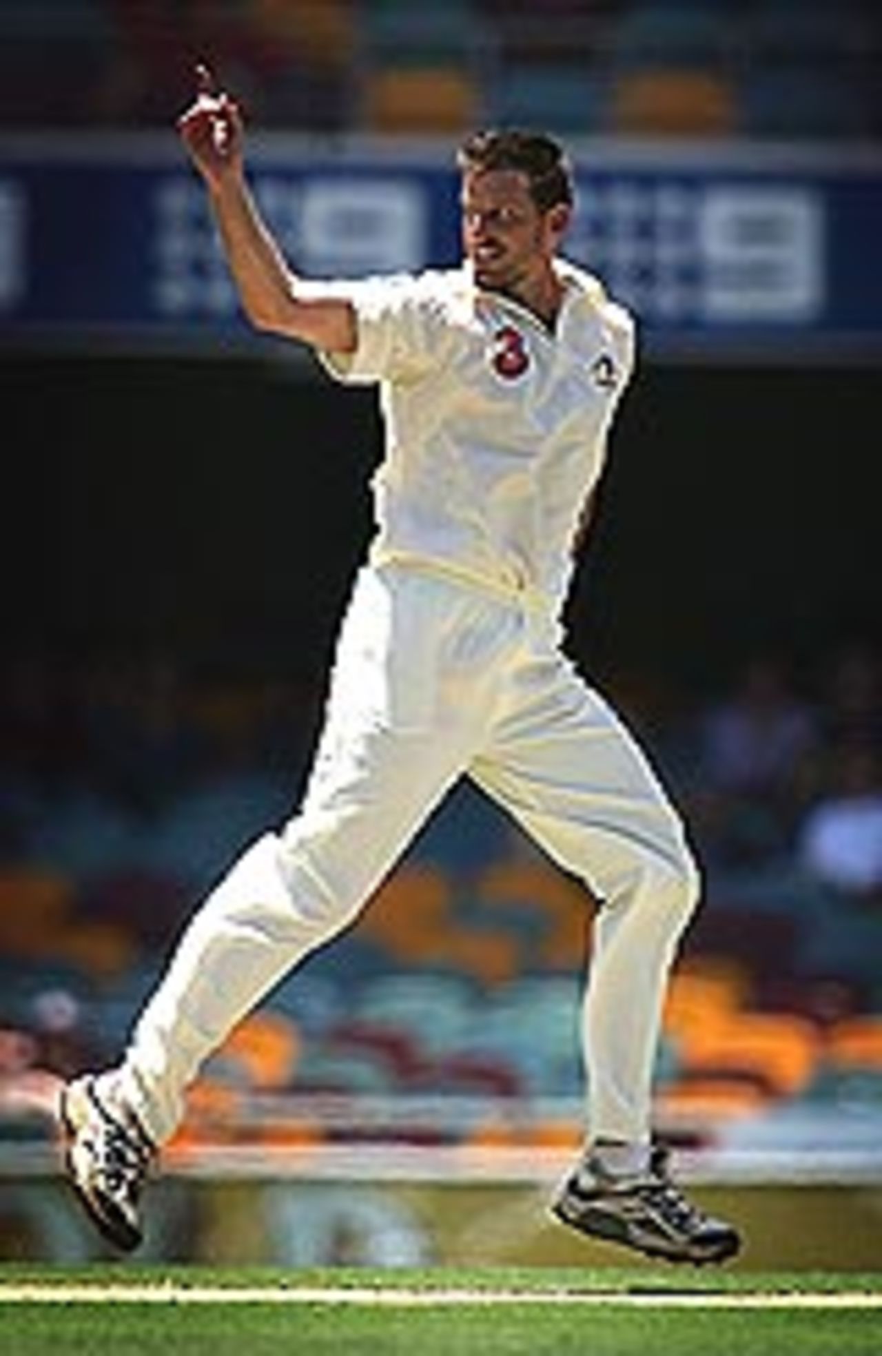 MMichael Kasprowicz: three early wickets put Australia in command of the first Test at Brisbane, Australia v New Zealand, November 18, 2004
