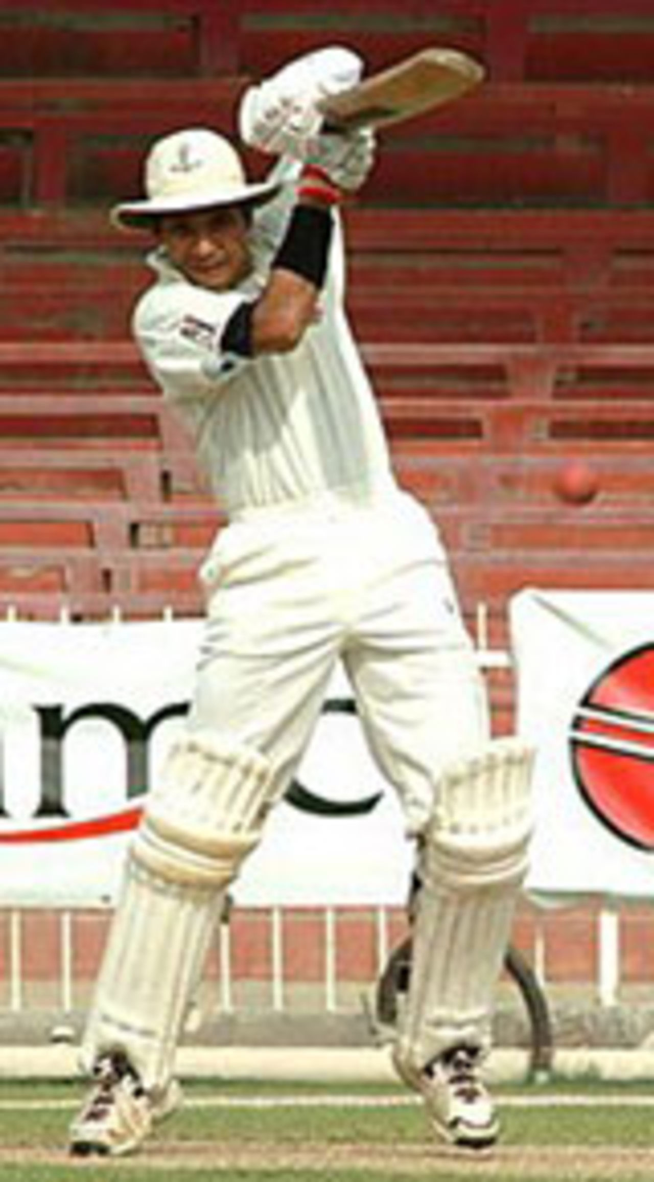 Syed Maqsood batting for UAE, 3rd day, UAE v Canada, ICC Intercontinental Cup semi-final, November 19 2004