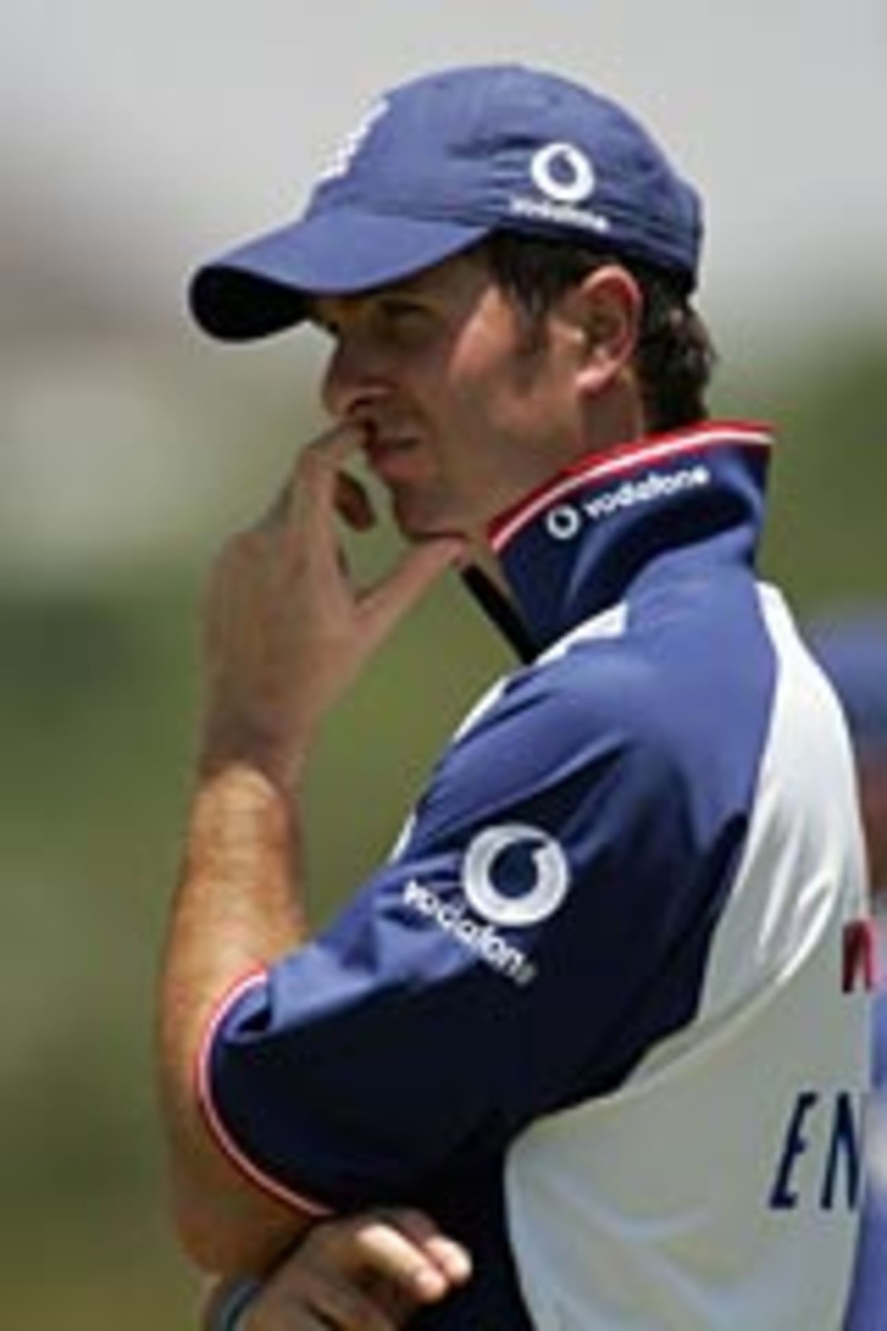 Michael Vaughan in pensive mood in Namibia, November 2004