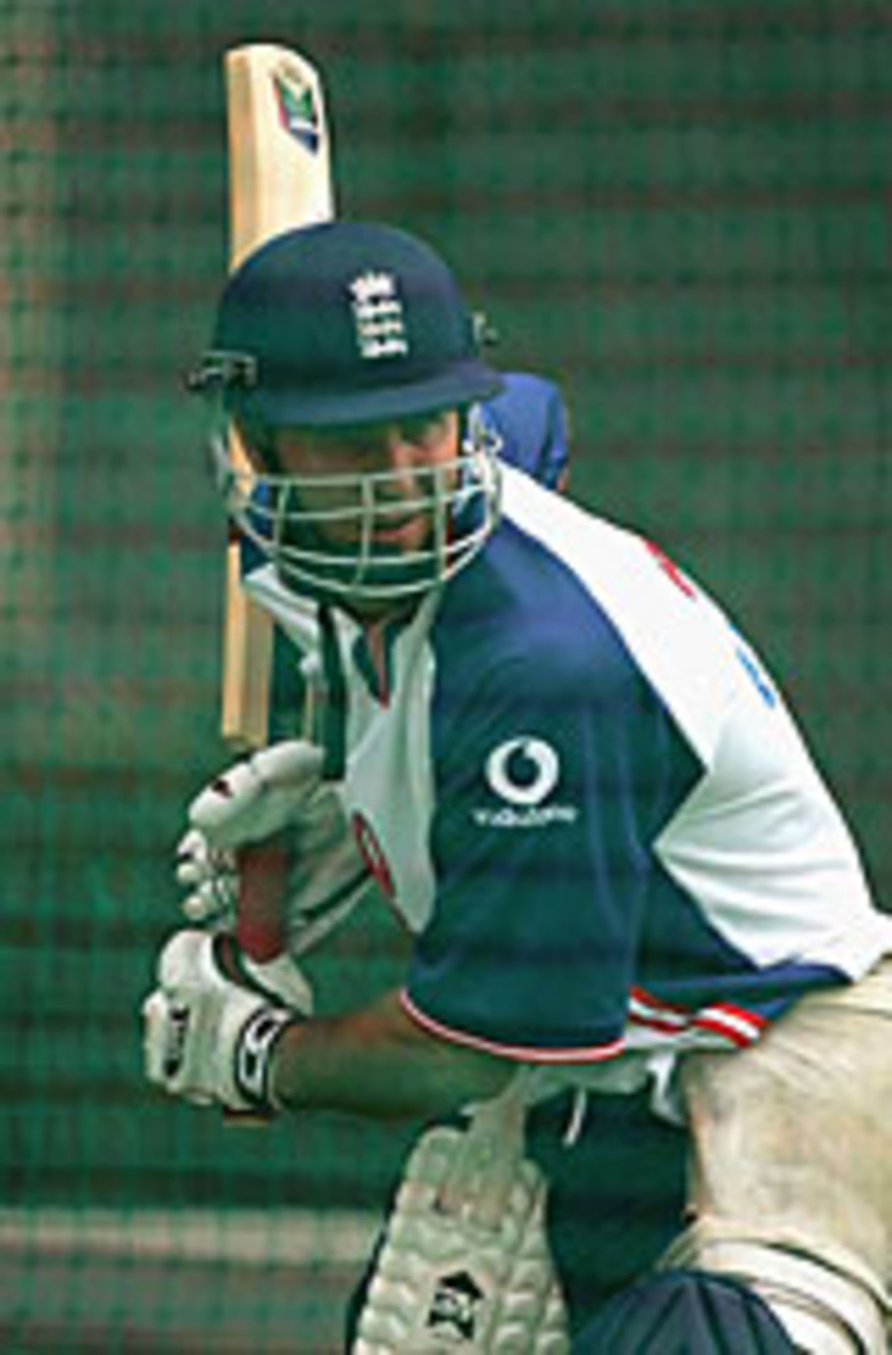 Michael Vaughan at Saturday morning nets, Windhoek, Namibia, November 20 2004
