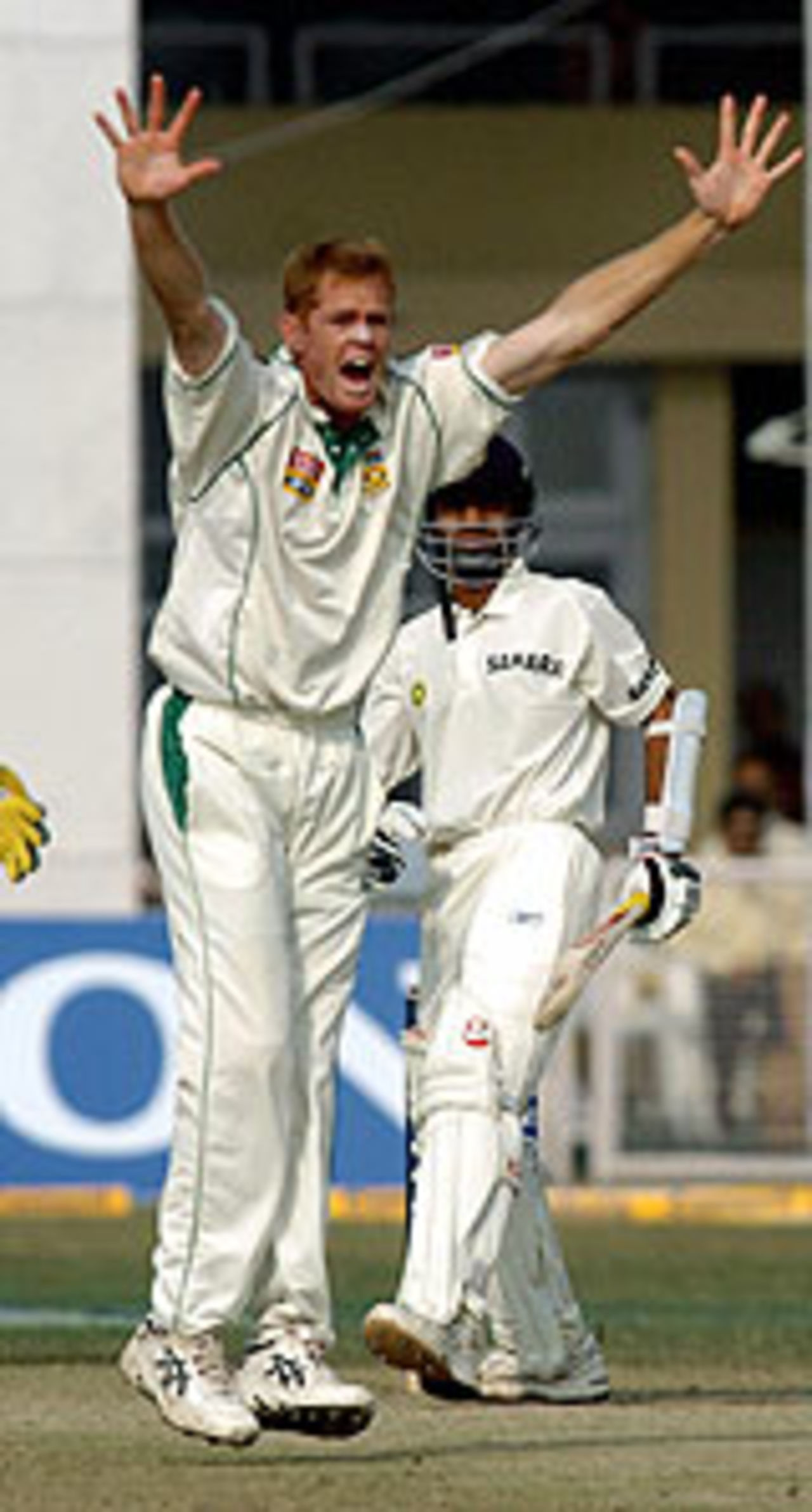 Shaun Pollock nails Dinesh Karthik, India v South Africa, 1st Test, Kanpur, 5th day, November 24, 2004
