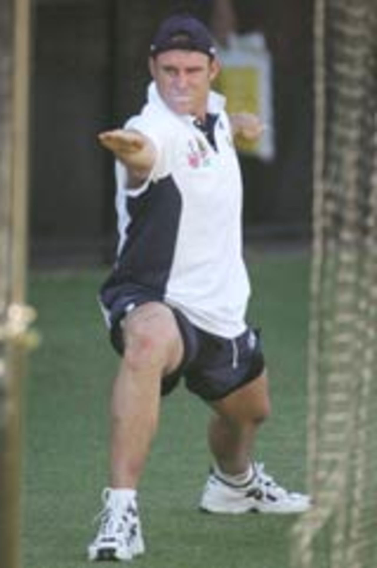 Matthew Hayden gets into battle mode ahead of the 2nd Test against New Zealand, Adelaide, November 25, 2004