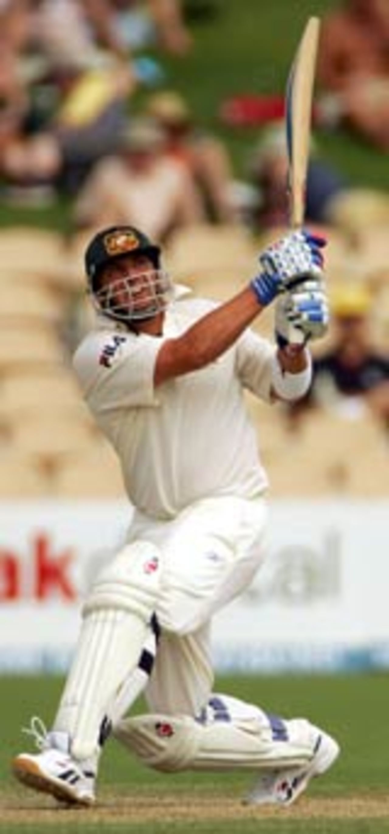 Shane Warne gets stuck into the bowling, 2nd Test, Adelaide, November 27, 2004