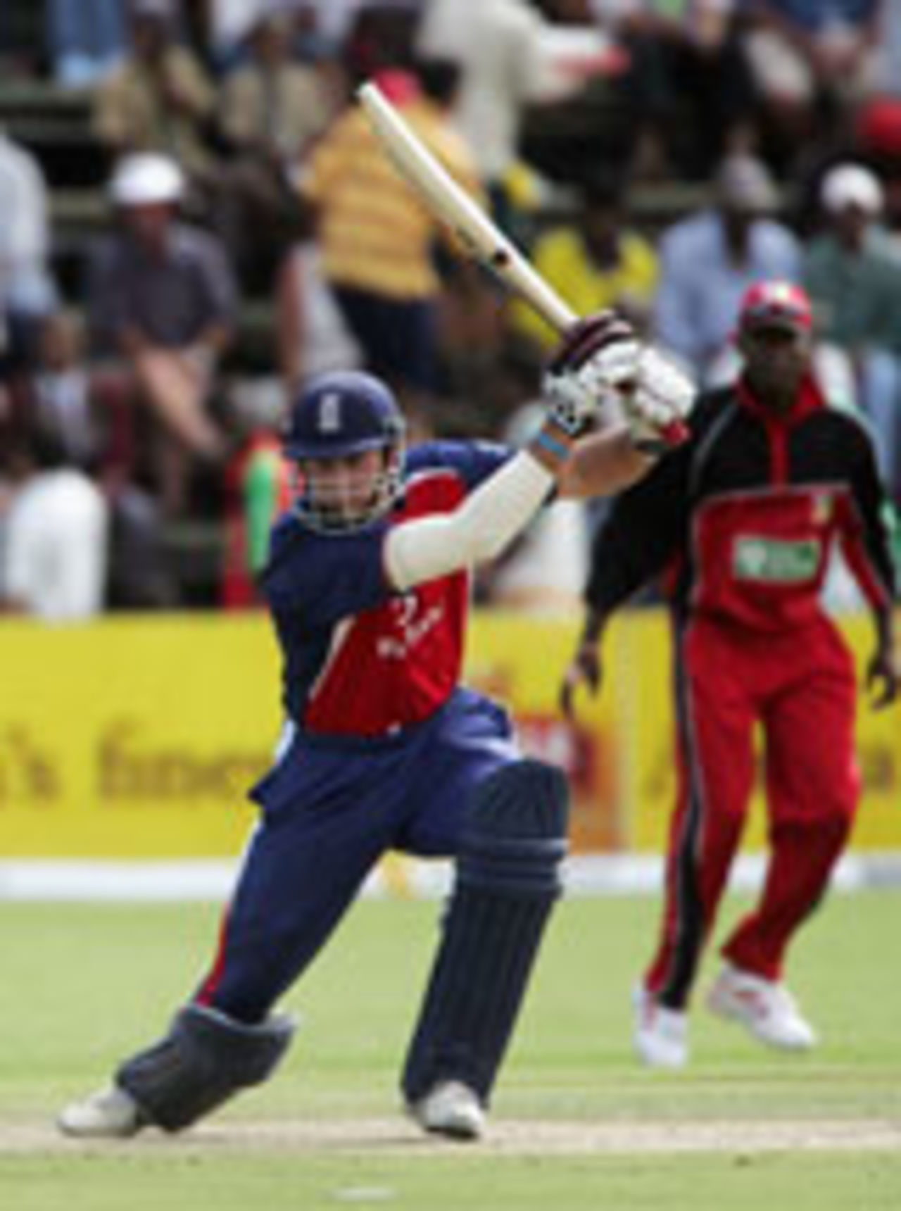 Michael Vaughan driving, first ODI, Zimbabwe v England, Harare, November 28 2004