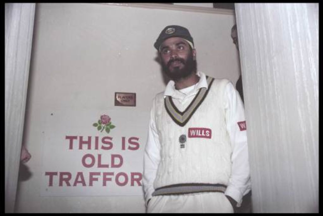 Navjot Sidhu at the Old Trafford ground in England, May 96.