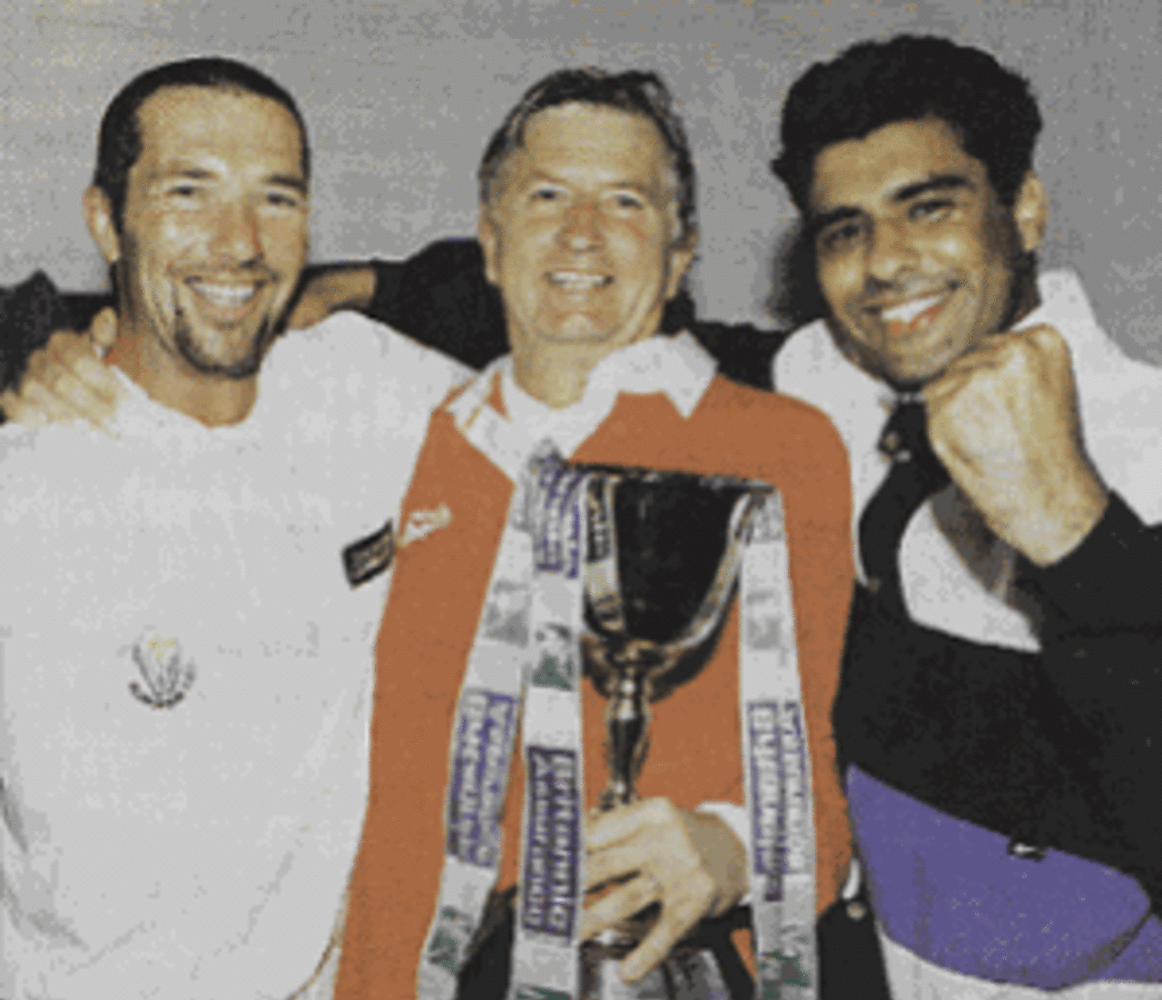 The architects of the 1997 Championship - Matthew Maynard, Duncan Fletcher and Waqar Younis.