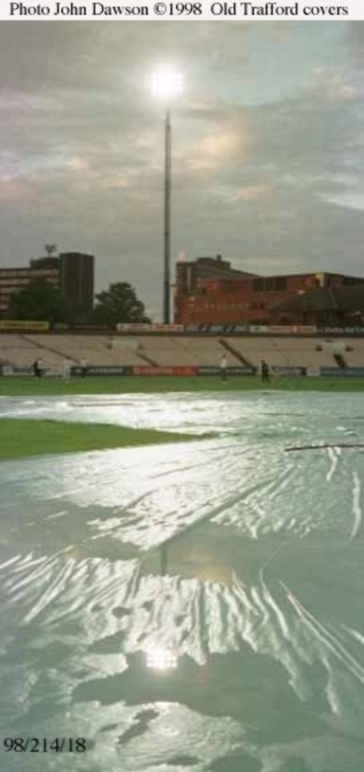AXA League floodlight match, get hit by the weather