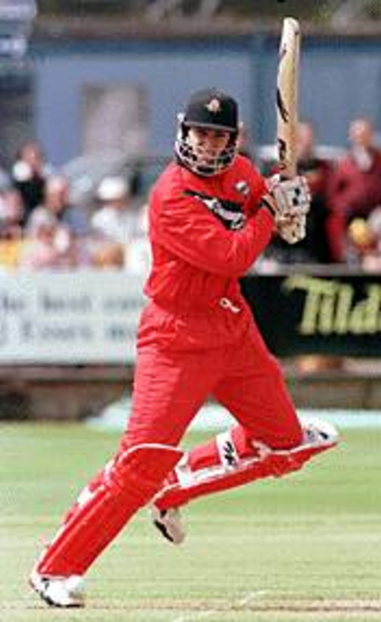 John Crawley in batting action, Essex v Lancashire, National League 1st Division, 25 April 1999