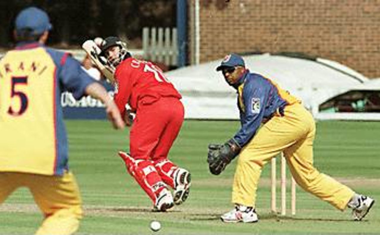 John Crawley during his innings of 84, Essex v Lancashire, National League 1st Division, 25 April 1999