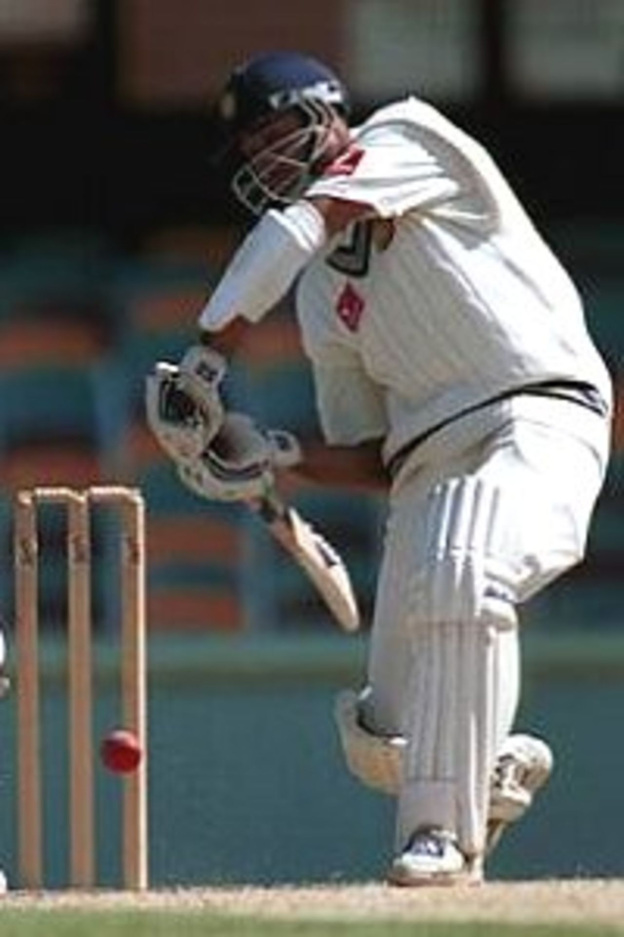 28 Nov 1999: VVS Laxman of India in action during the game against Queensland at the Gabba Cricket Ground in Brisbane.