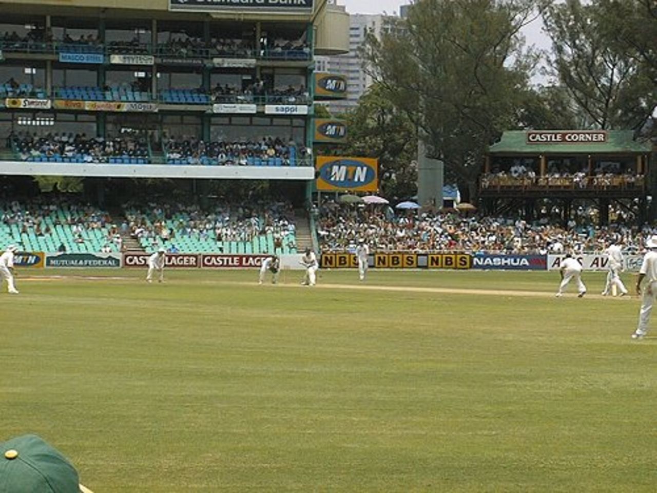 Day 2 in Durban in the 3rd Test match of England's tour of South Africa. (27 Dec 1999)