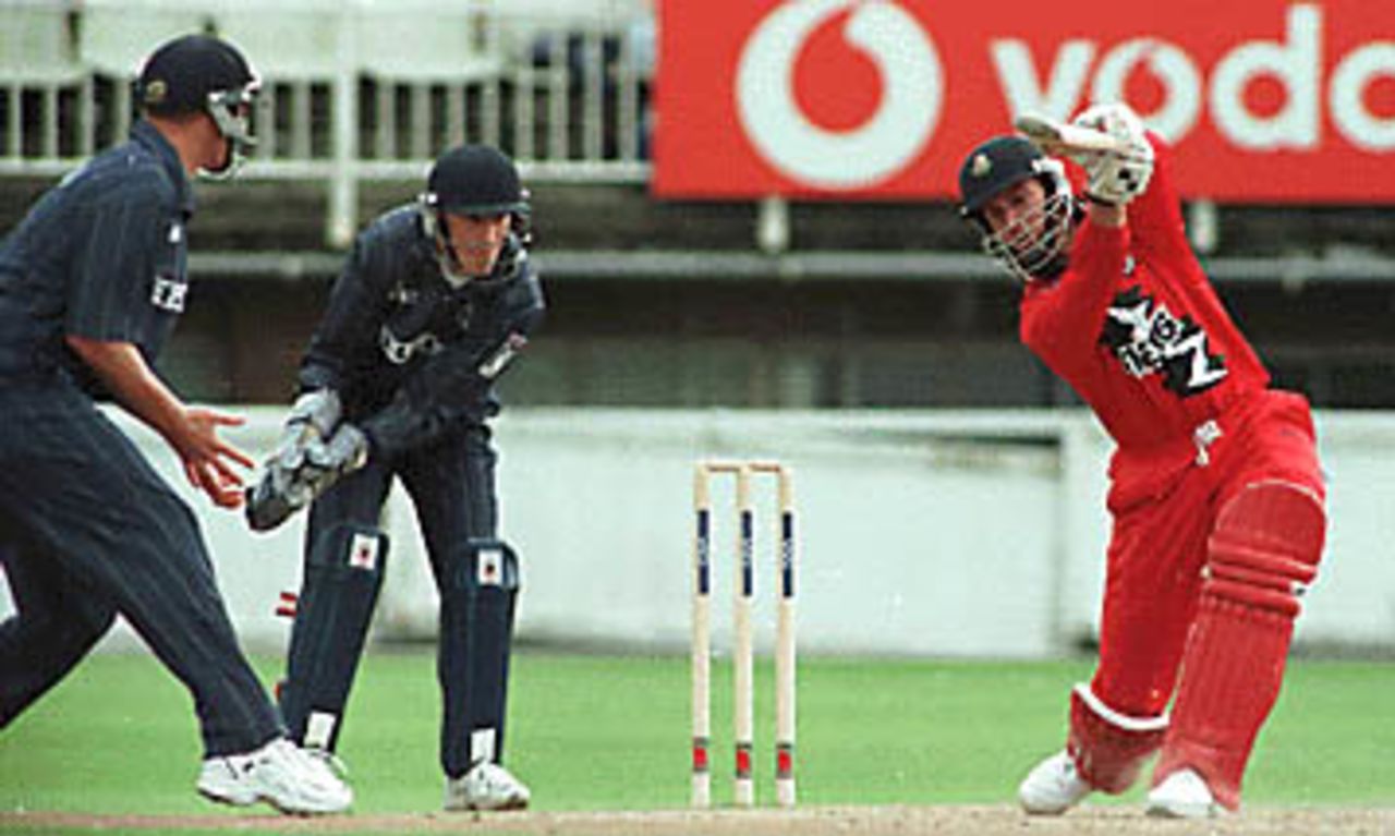 John Crawley in batting action, Warwickshire v Lancashire, National League 1st Division, 13 June 1999