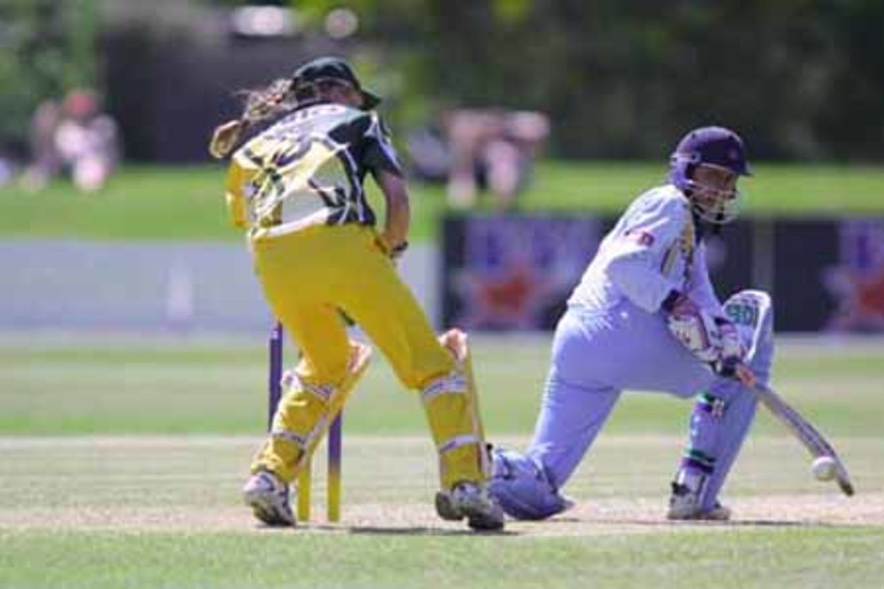 Australia v India at the 2000 CricInfo Women's World Cup, played at the BIL Oval , Lincoln