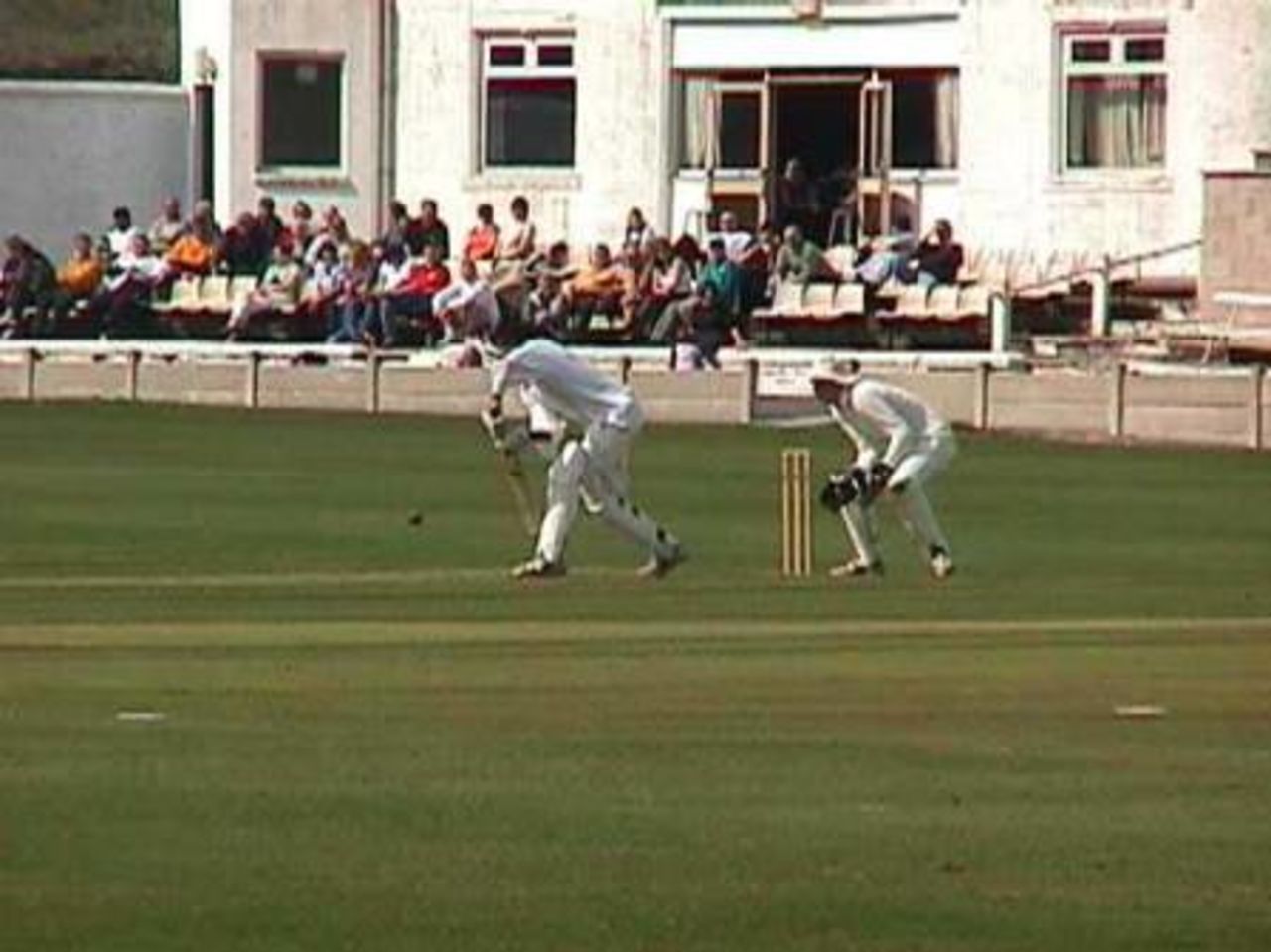 Tariq Hussain faces the Haslingden bowling at Thorneyholme Road