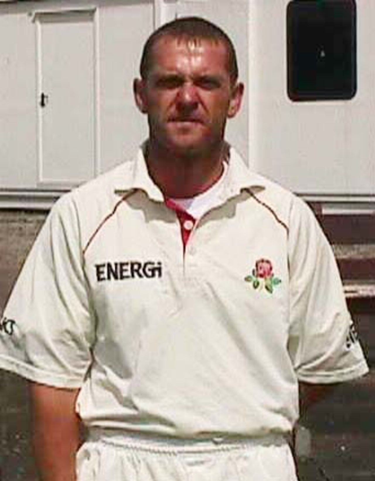 Mark Stevenson in his last match before emigrating to Australia