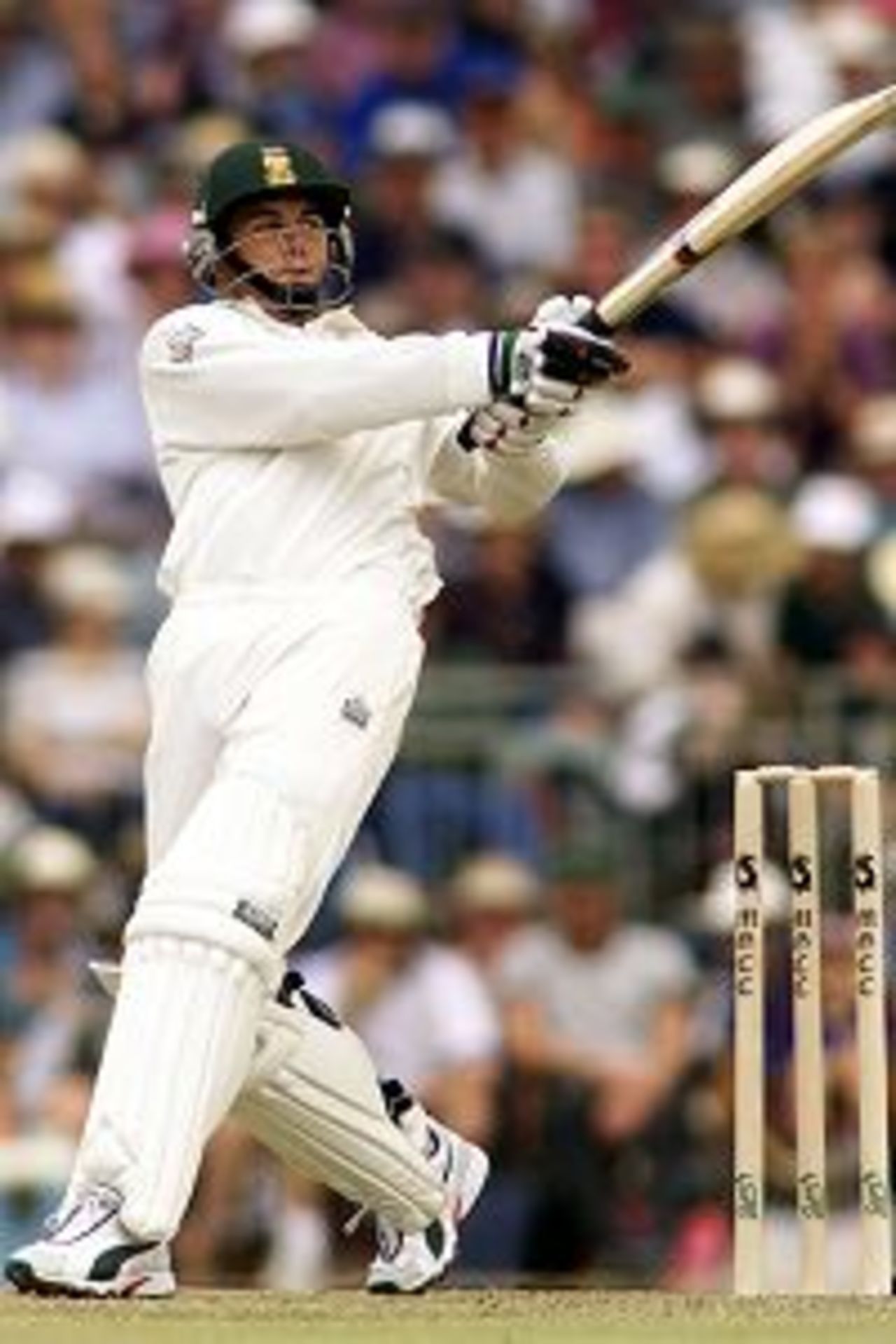 5 Dec 2001: Neil McKenzie of South Africa hits a four, during the One Day Match between the Australian Cricket Board Chairman's XI and South Africa played at Lilac Hill, Perth, Australia.