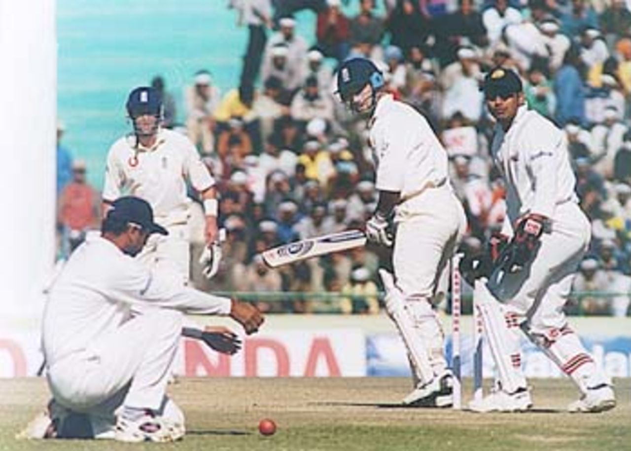 India v England, 1st Test match, Day Four, Punjab C.A. Stadium, Mohali, Chandigarh, 3-7 Dec 2001