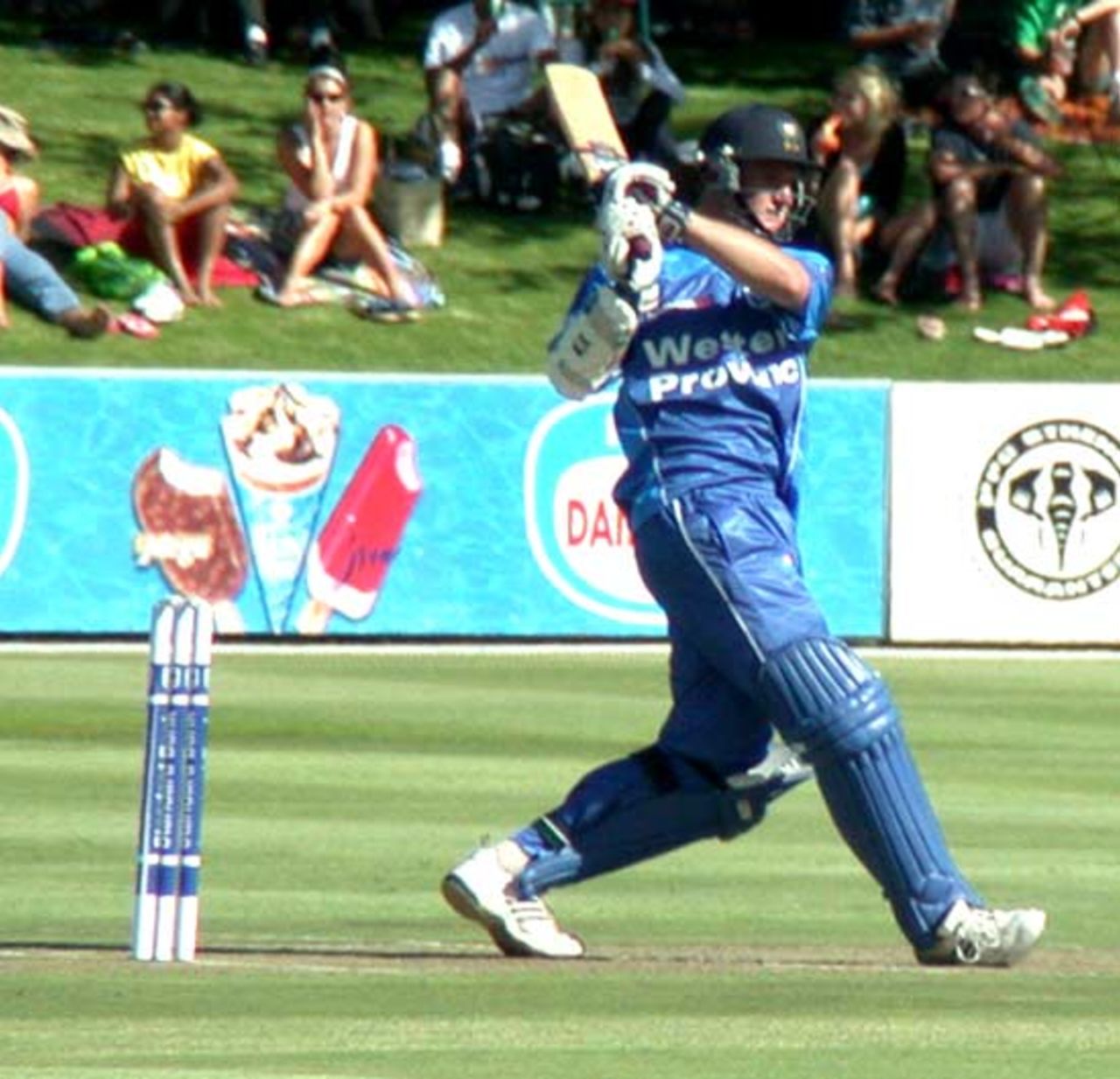 MOM Graeme Smith hooking against North West. WP defeated NW by 7 runs on Friday
