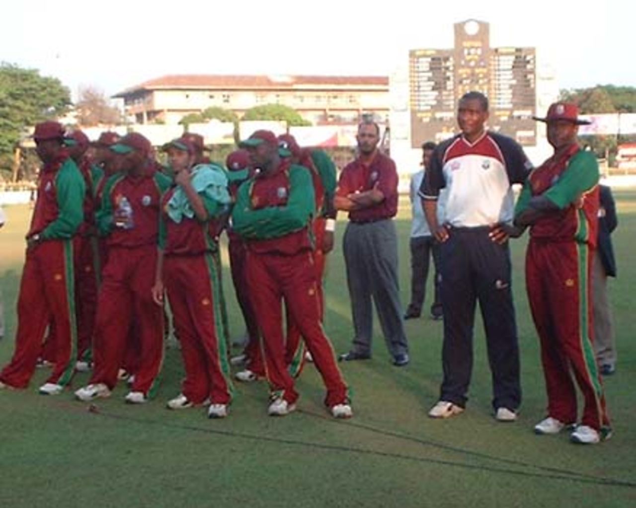 2nd Match: West Indies v Zimbabwe at Sinhalese Sports Club in Colombo LG Abans Triangular Series Dec 2001.