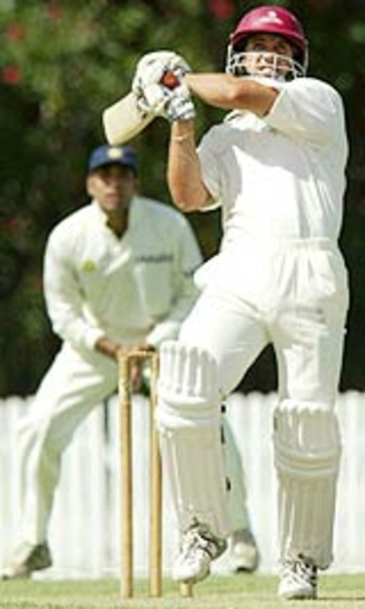 Lee Carseldine pulls, QAS v Indians, tour game, Brisbane, November 20, 2003