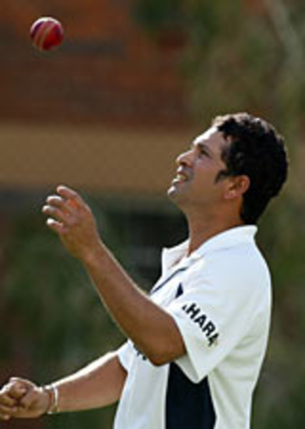 ulkar limbers up ahead of Thurday's first Test at Brisbane, December 2, 2003