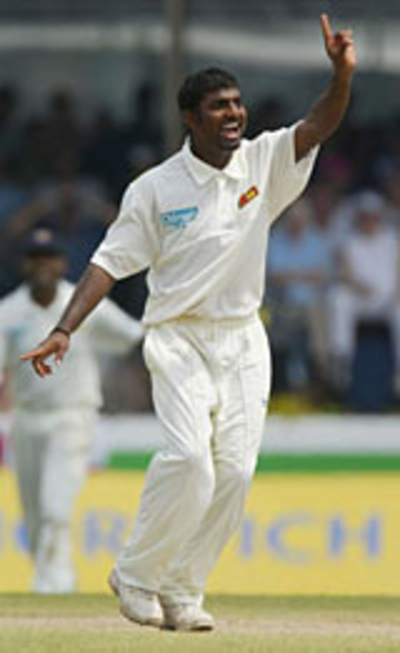 Muttiah Muralitharan appealing, Sri Lanka v England, 1st Test, Galle, December 4, 2003