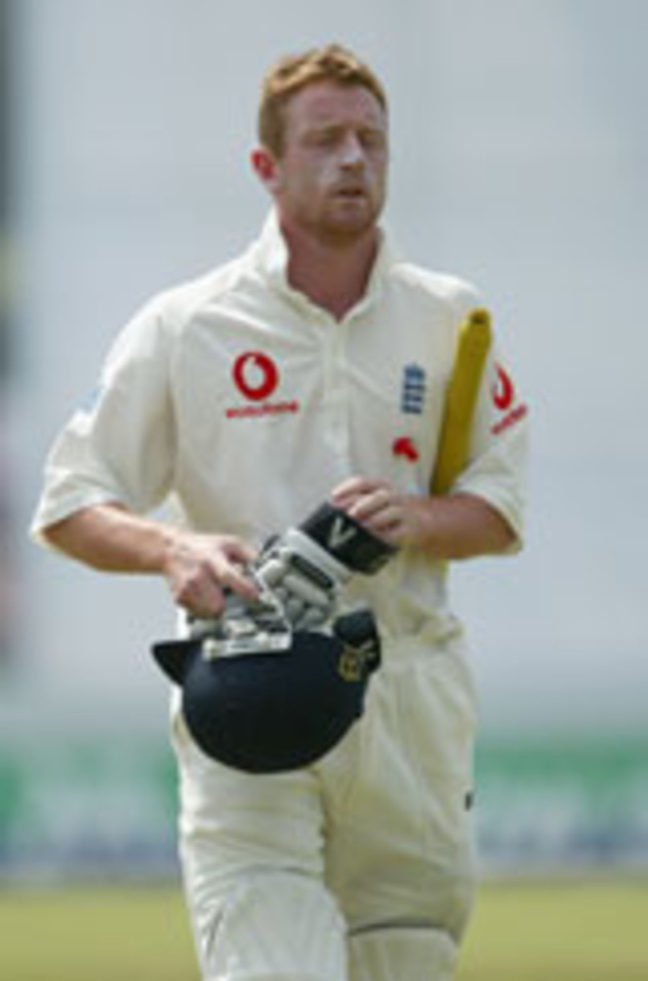Paul Collingwood walks off, Sri Lanka v England, 1st Test, Galle, December 4, 2003